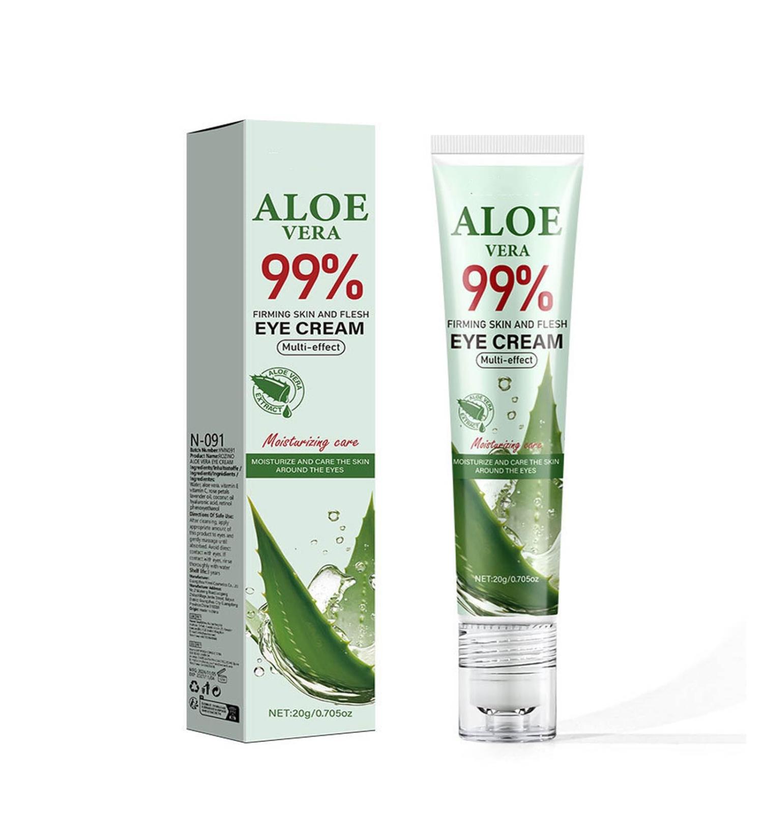 SURORAIN Hydrating Eye Gel Cream Aloe Firming Eye Cream with 99% Organic Aloe Vera Hydrating and Soothing Under Eyes Natural Daily Dark Circles Under Eye Treatment Improve and Firm Eye Skin - Buy Online on GoSupps.com