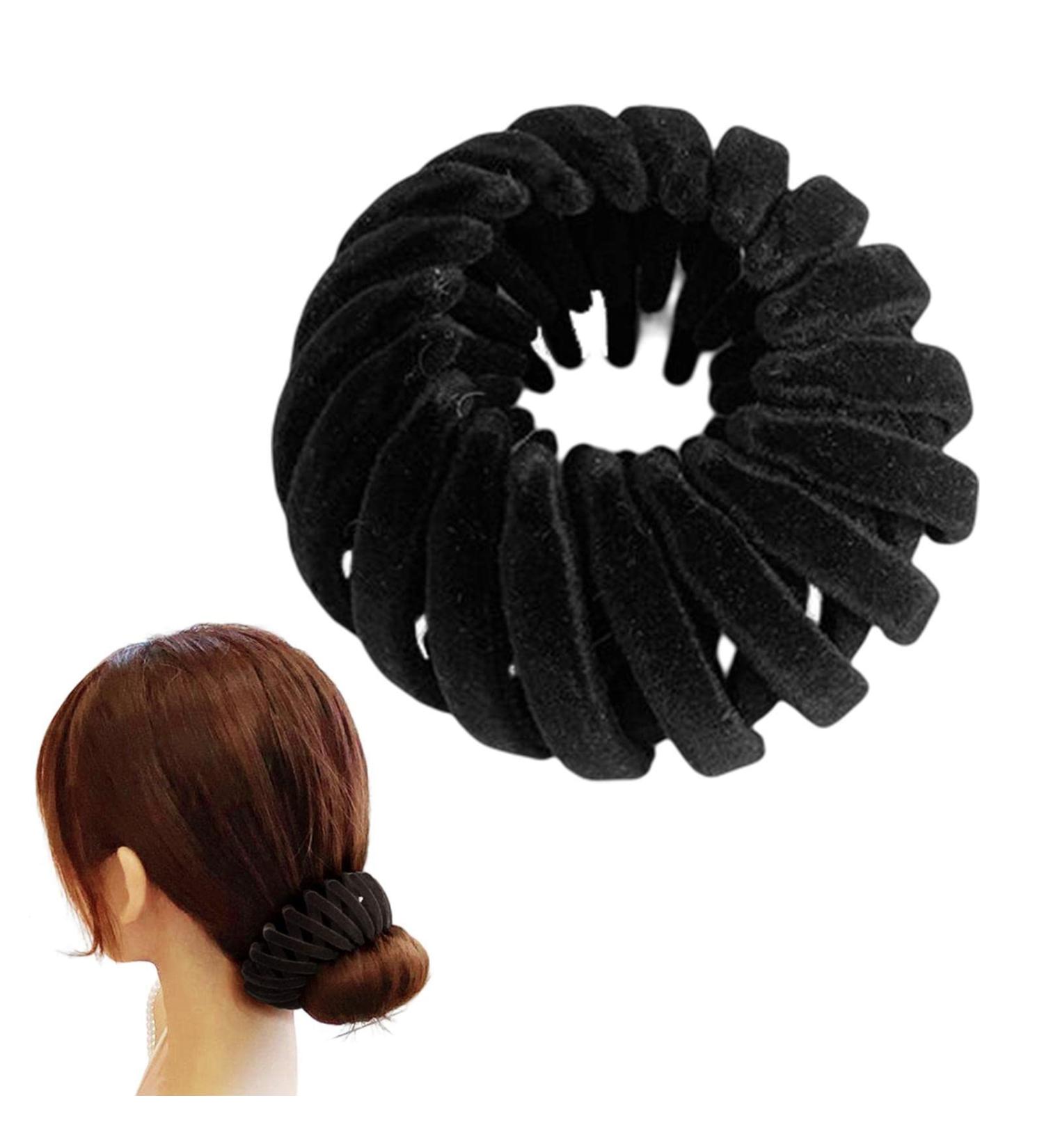 Nest Hair Clips - Short Hair Accessory Curly Hair Solution | Non Slip Straight Hair Fashion Clip Multifunctional Ponytail Bun Maker Clip Hairpin Long Hair Tool for Ladies Girls 2.4 Inches Black - Buy Online on GoSupps.com