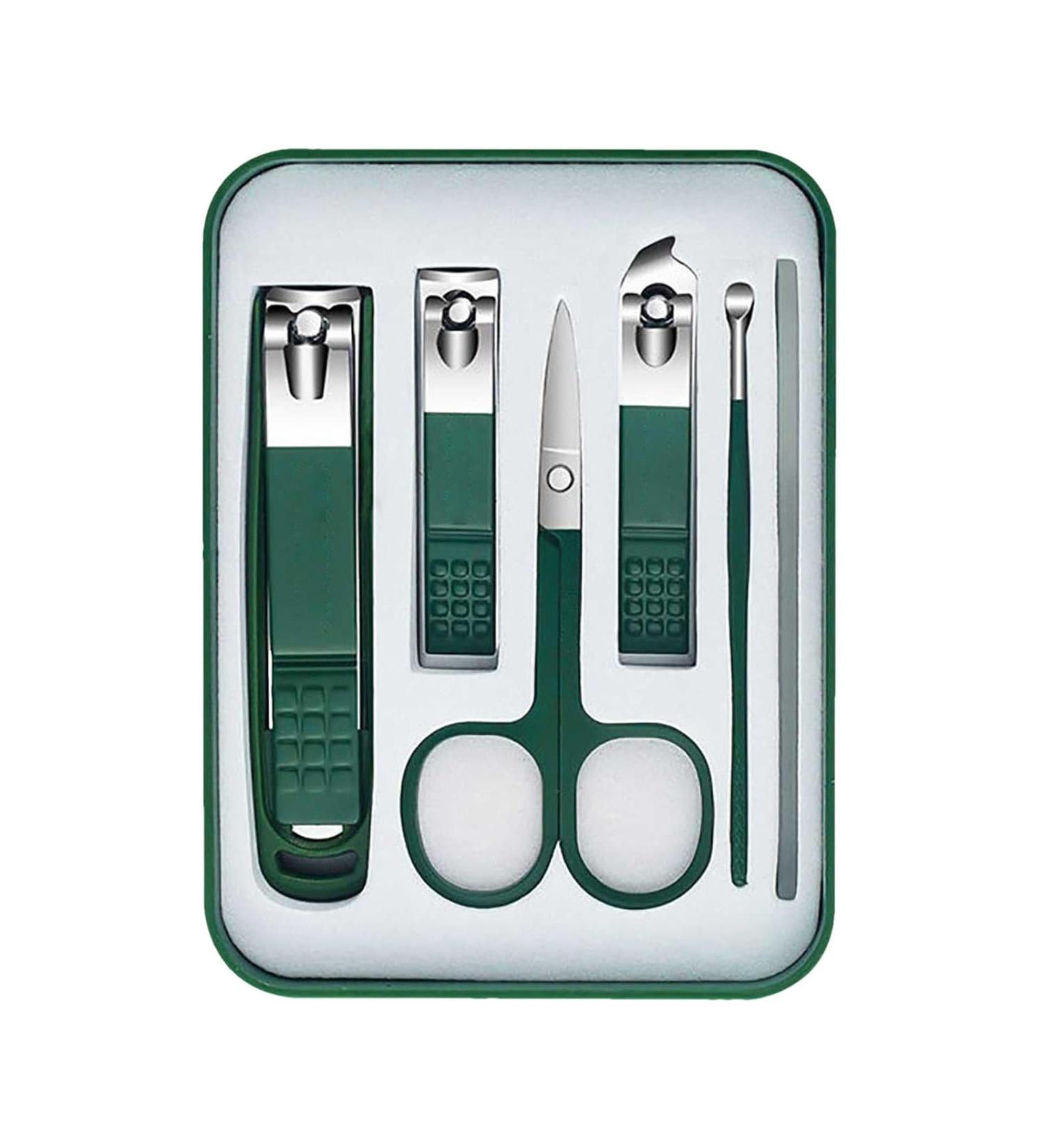 Fingernail Cutter Set Finger and Toenail Cutter Set - Pedicure Set Stainless Steel | Nail Care Tools Grooming Kits with Storage Box Pedicure Tools for Men and Women - Buy Online on GoSupps.com