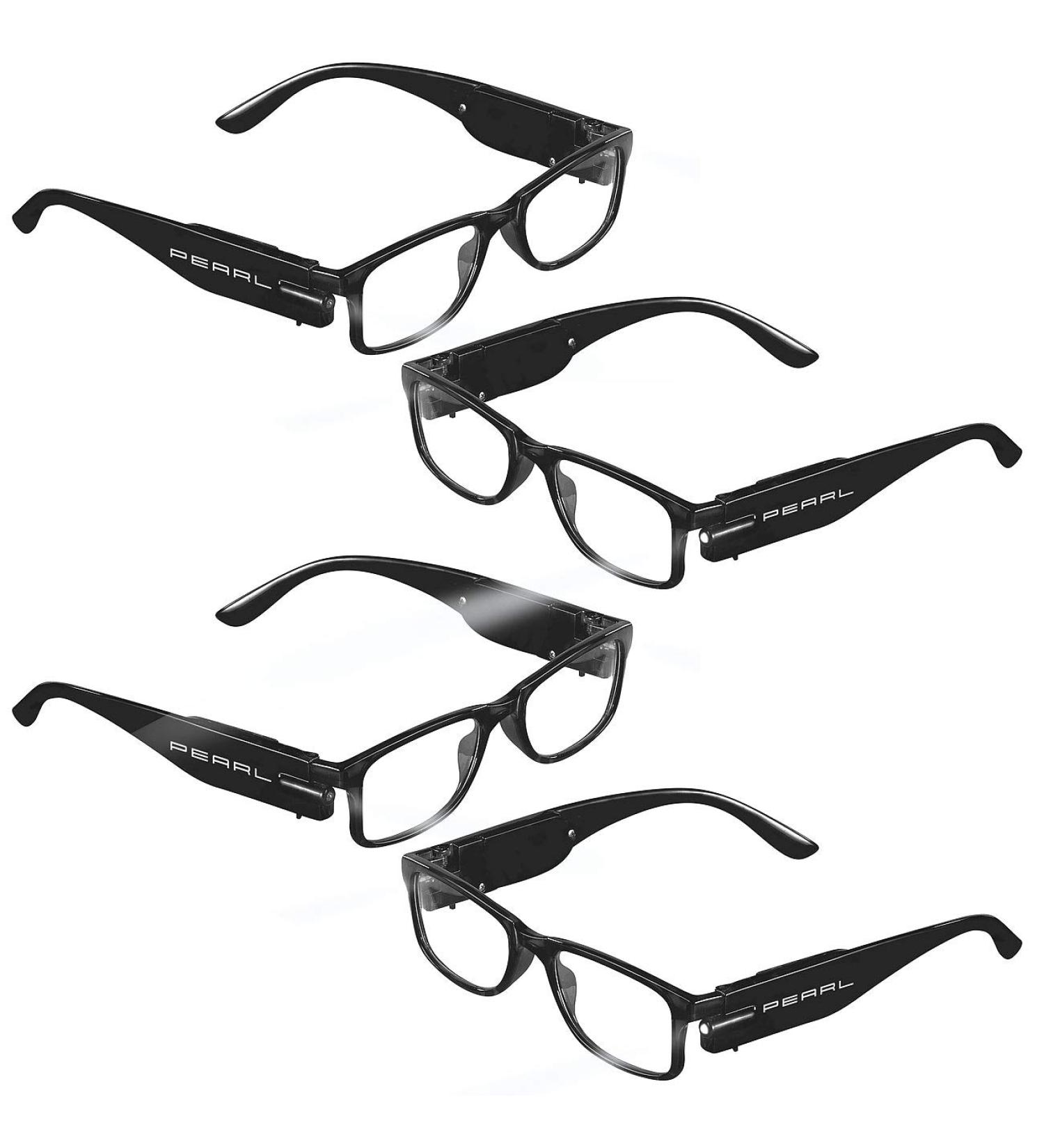 Pearl Reading Glasses: 4-Set Fashionable LED Reading Aids - 3.0 DPT Ready-to-Read & Night Vision - Buy Online on GoSupps.com