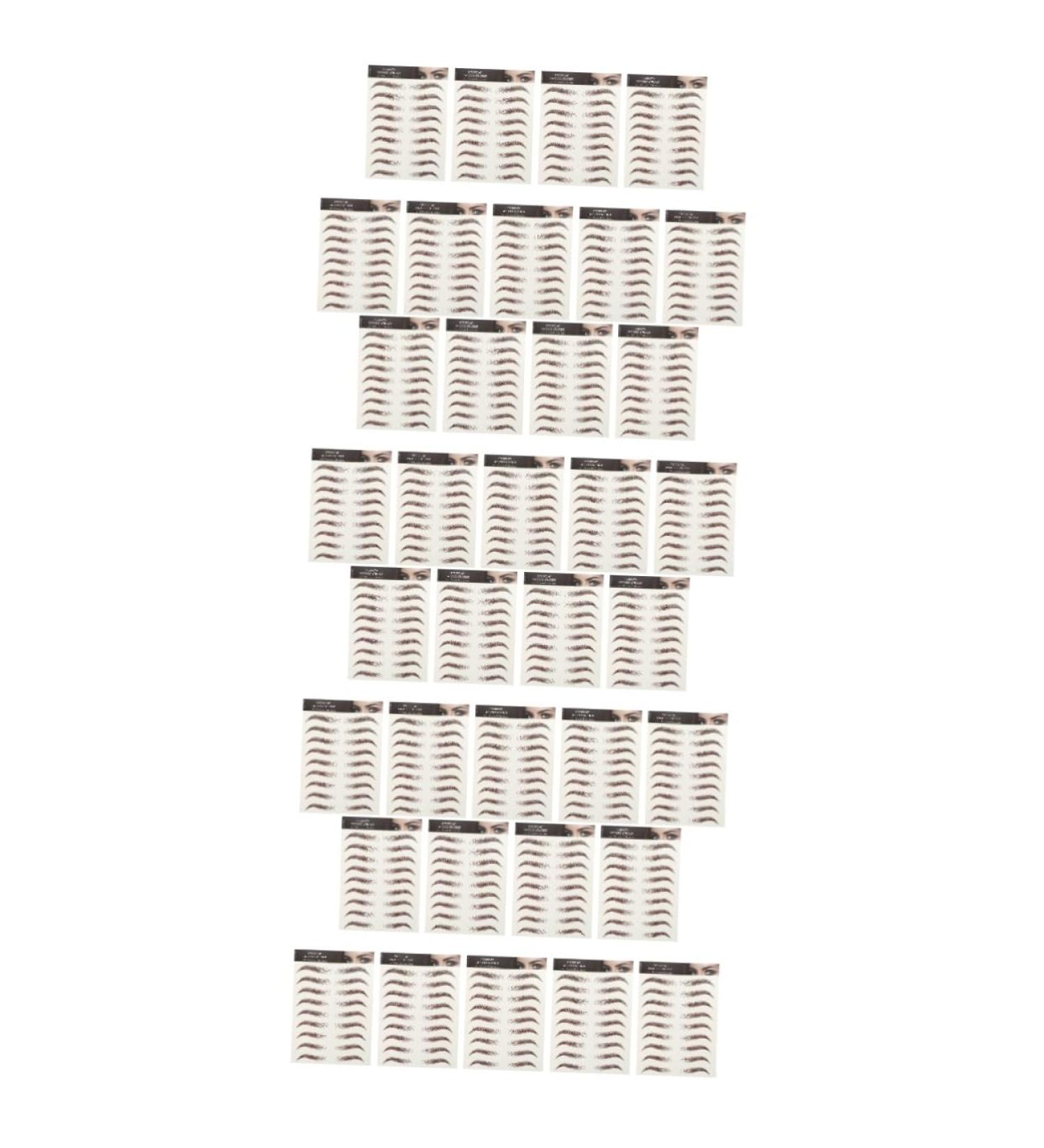 FOMIYES 36 Sheets Waterproof Eyebrow Stickers Lady Tools Fake Eyebrow Stickers Temporary Brow Tattoos 6d Set - Buy Online on GoSupps.com