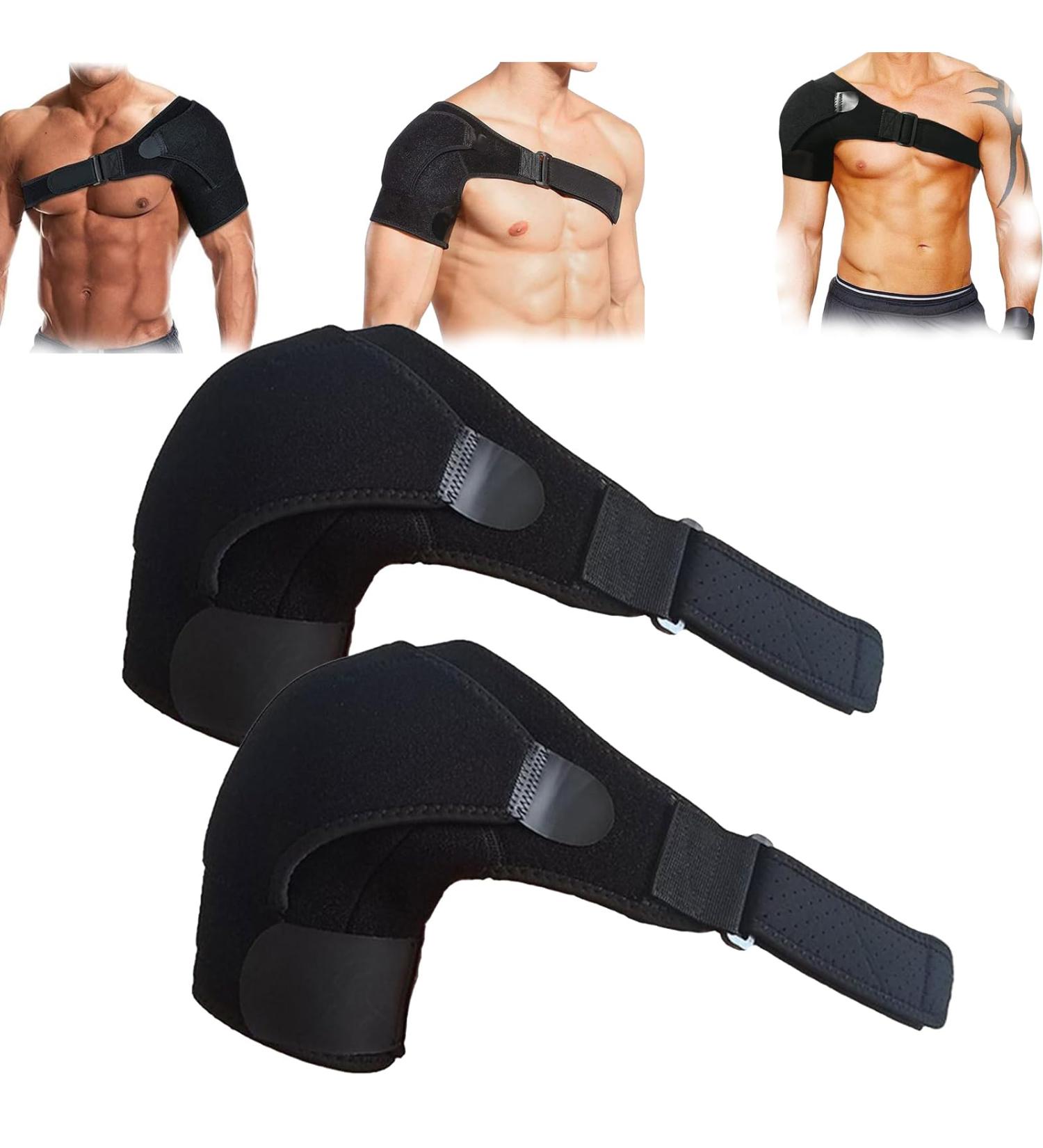 Anaconda Shoulder Brace Compression Shoulder Brace for Rotator Cuff Adjustable Shoulder Support Bracket for Torn Experience Enhanced Comfort and Stability (2Pcs) - Buy Online on GoSupps.com