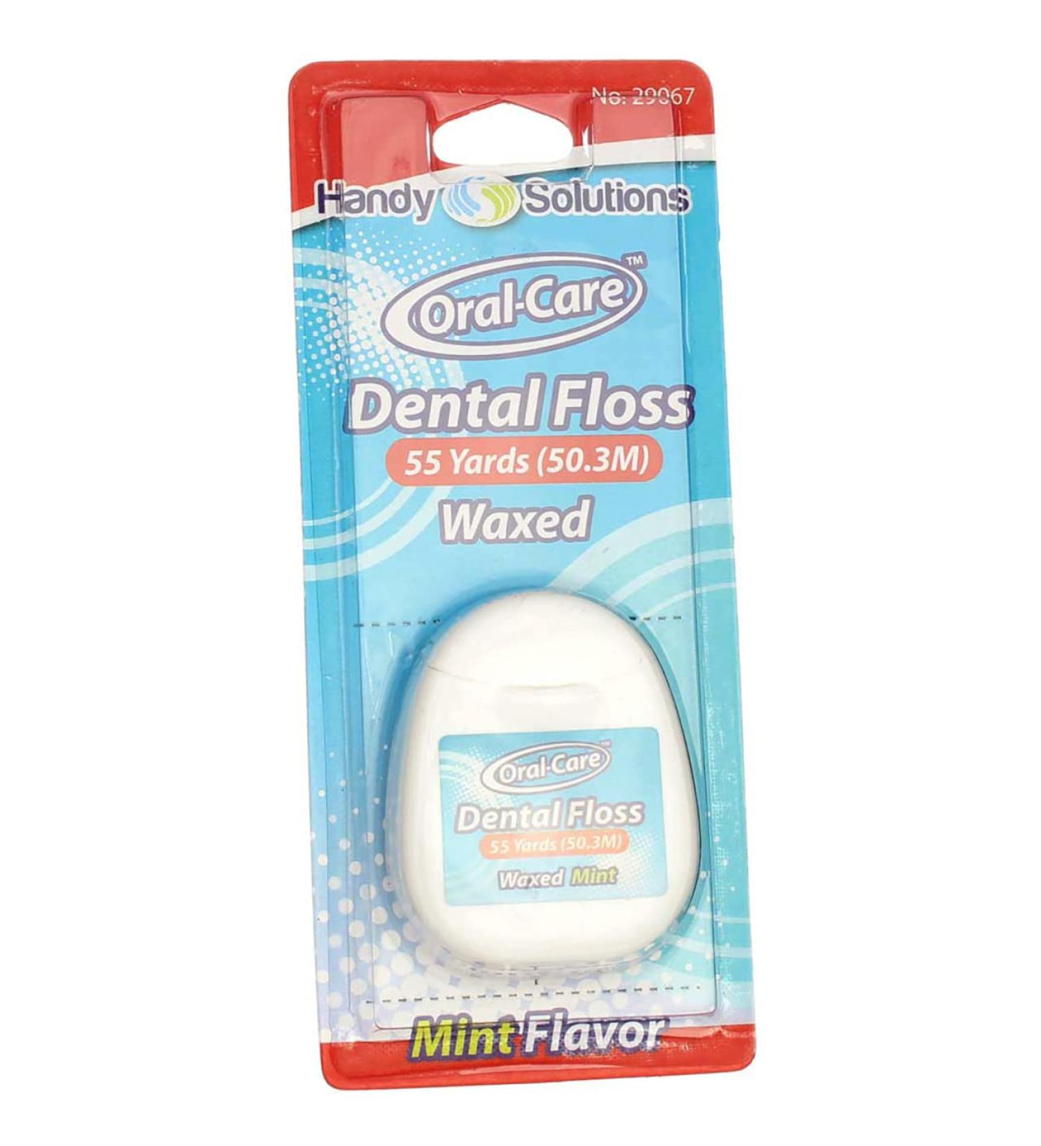 Buy Handy Solutions Natural Bright Dental Floss - Waxed 55ft Mint | Best International Shipping eCommerce - Buy Online on GoSupps.com