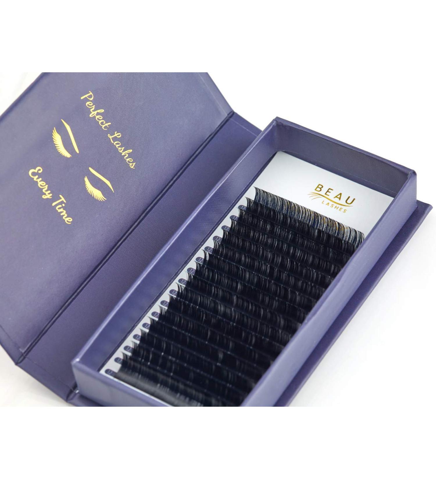 Volume Lash Extensions 0.05mm C Curl 11mm Tray - Premium Semi-Permanent Russian Volume Faux Mink Individual Eyelashes for Professional Lash Techs | Salon Supplies - Buy Online on GoSupps.com