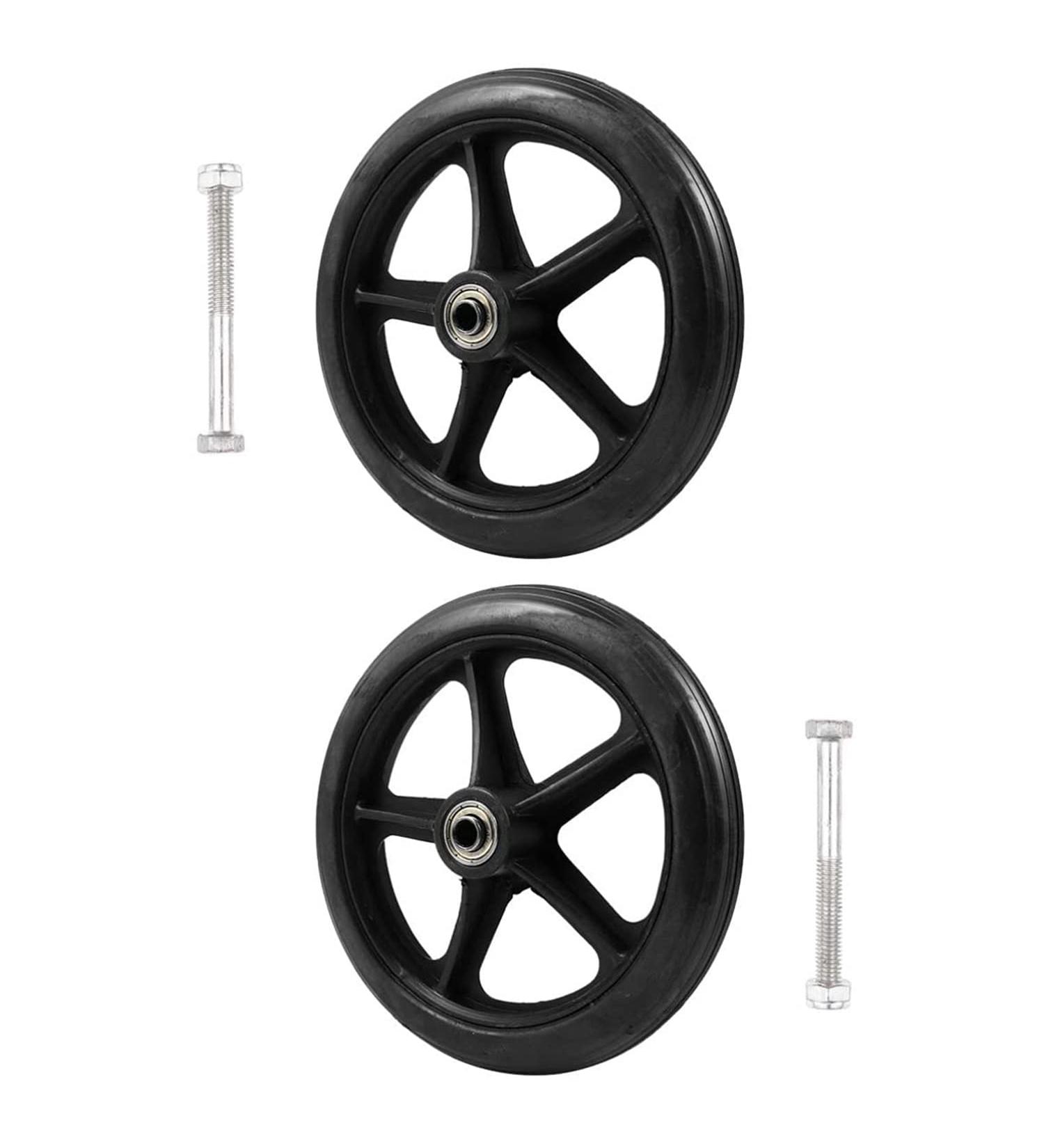 2PCS of 7 Inch Wheelchair Solid Tires Front Wheels Universal Wheelchair Replacement Wheels Accessories Non-Slip & Anti-Wear Casters for Rollators Walker - Buy Online on GoSupps.com