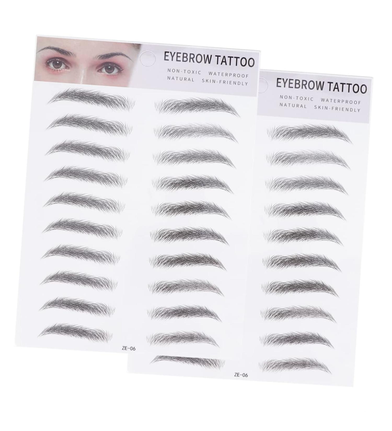 Beavorty Eyebrow Transfer Stickers 2pcs 3d Eyebrow Stickers Ladies Suits 3d Stickers Lady Tools Imitation Stencil Man - Buy Online on GoSupps.com