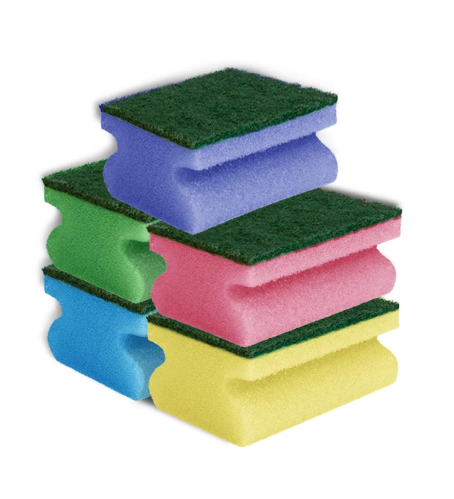 York Cleaning Sponge with Grip Groove | Lightweight 33g - Ideal for Effortless Cleaning | Shop Internationally - Buy Online on GoSupps.com