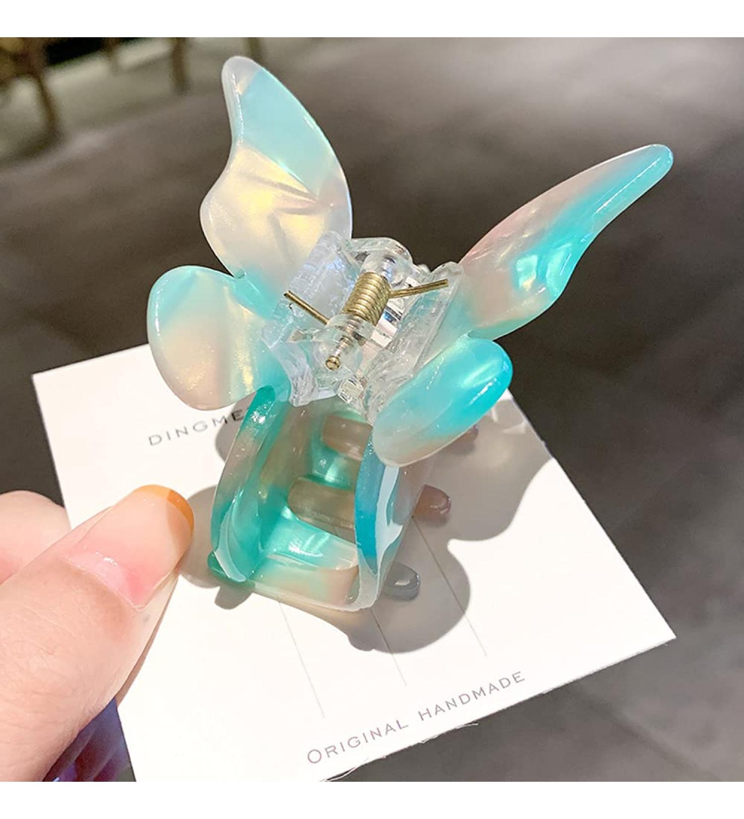 Stylish Butterfly Hair Clips - Glitter Marble Leopard Jaw Clamps for Women & Girls - Trendy Hair Styling Accessories - Buy Online on GoSupps.com