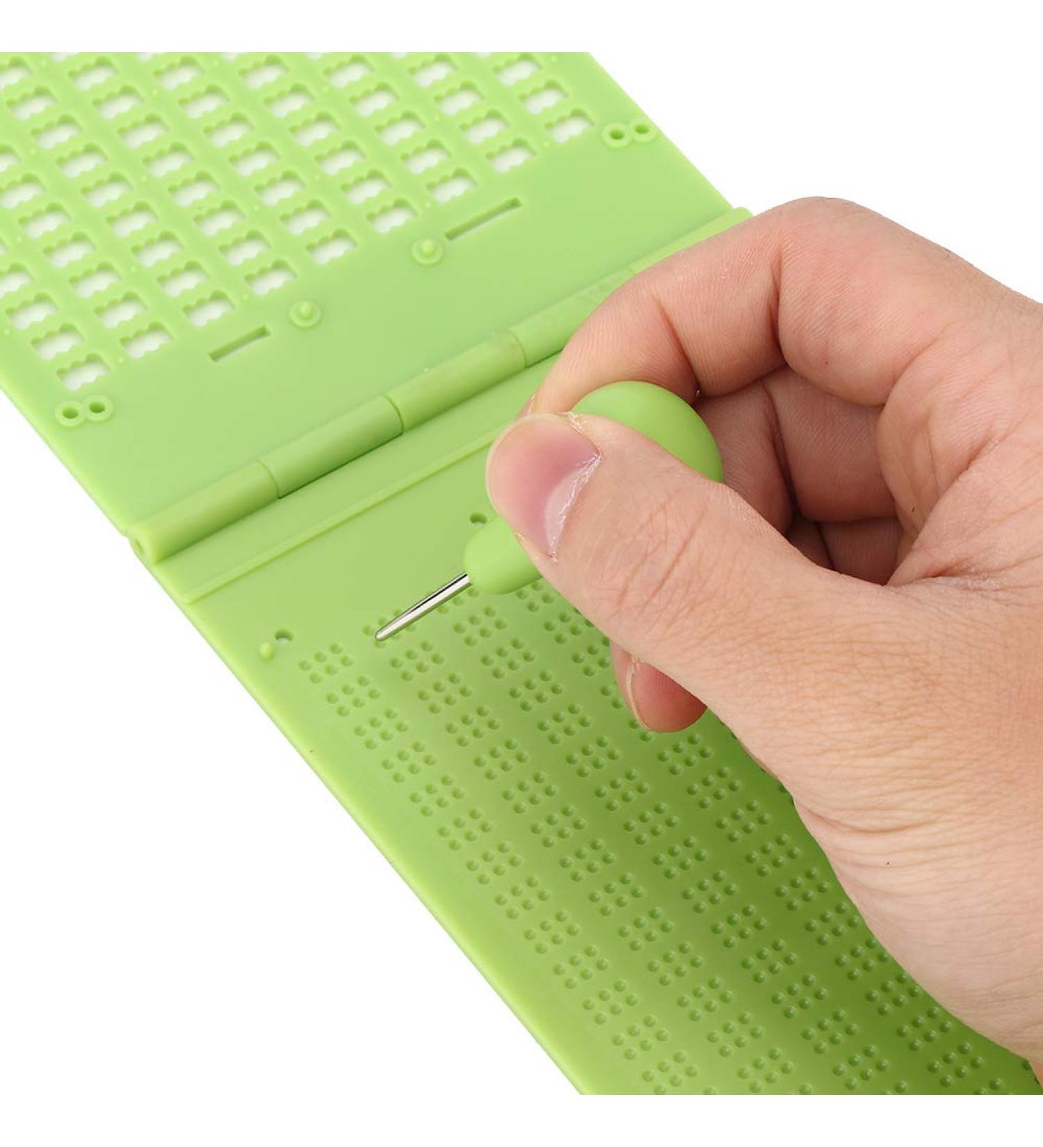 CHICIRIS Braille Writing Board - Durable Plastic Braille Writing Tool for Home & Office | Exquisite Craftsmanship & International Shipping - Buy Online on GoSupps.com