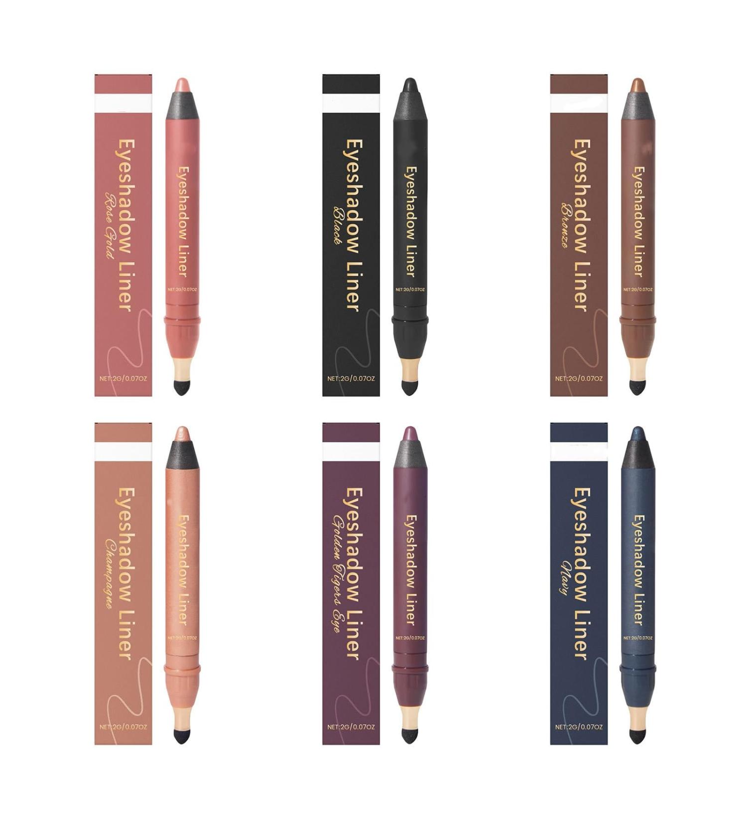 Crayon paupi res double embout - Couleur naturelle et modulable formule douce pour un usage quotidien anti-bavures et facile estomper (disponible en 6 teintes 2 g chacune) 6 Colors - Buy Online on GoSupps.com