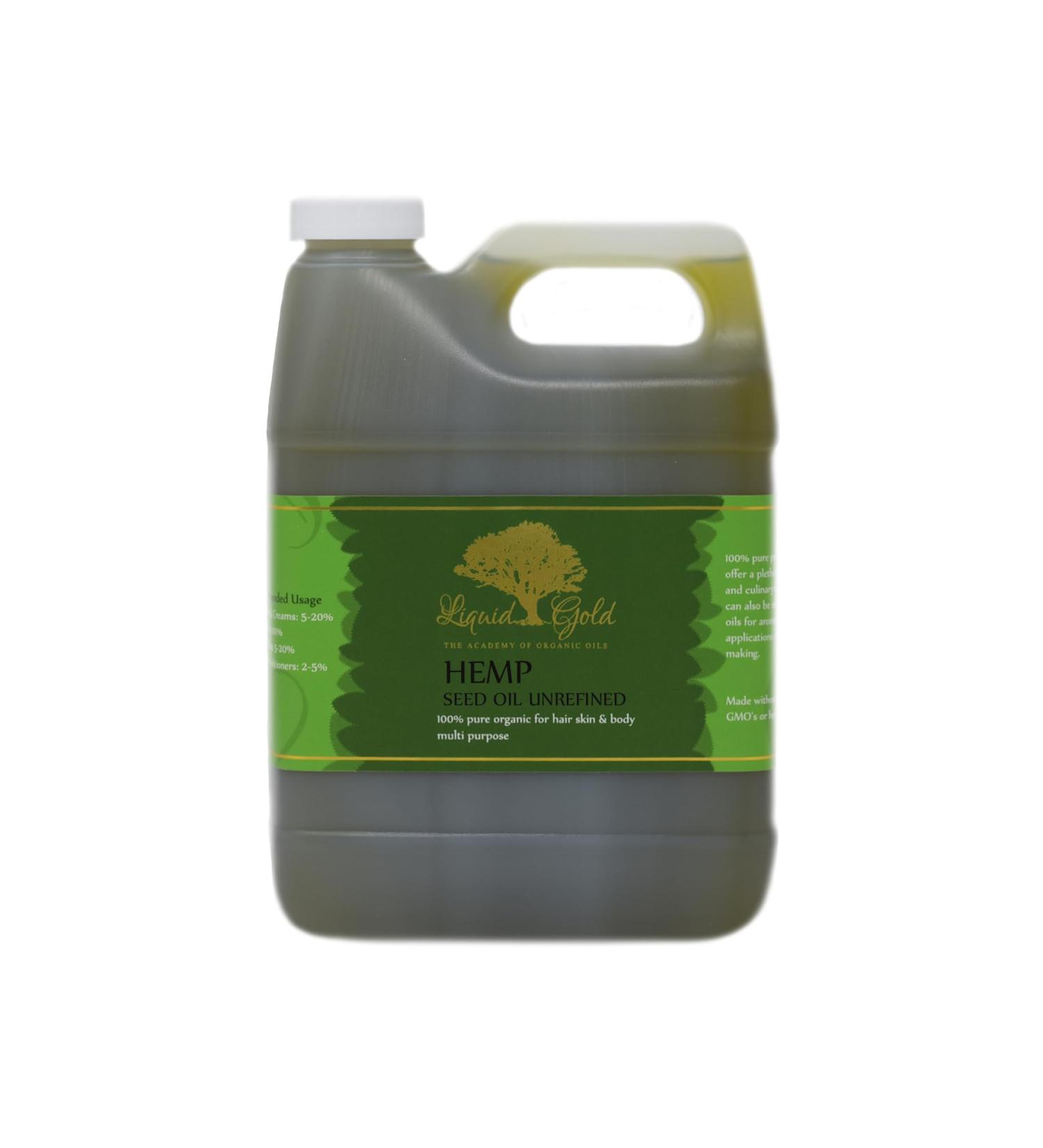 32 oz Hemp Seed Oil - 100% Pure Unrefined Organic Cold Pressed | Premium Quality International Shipping - Buy Online on GoSupps.com