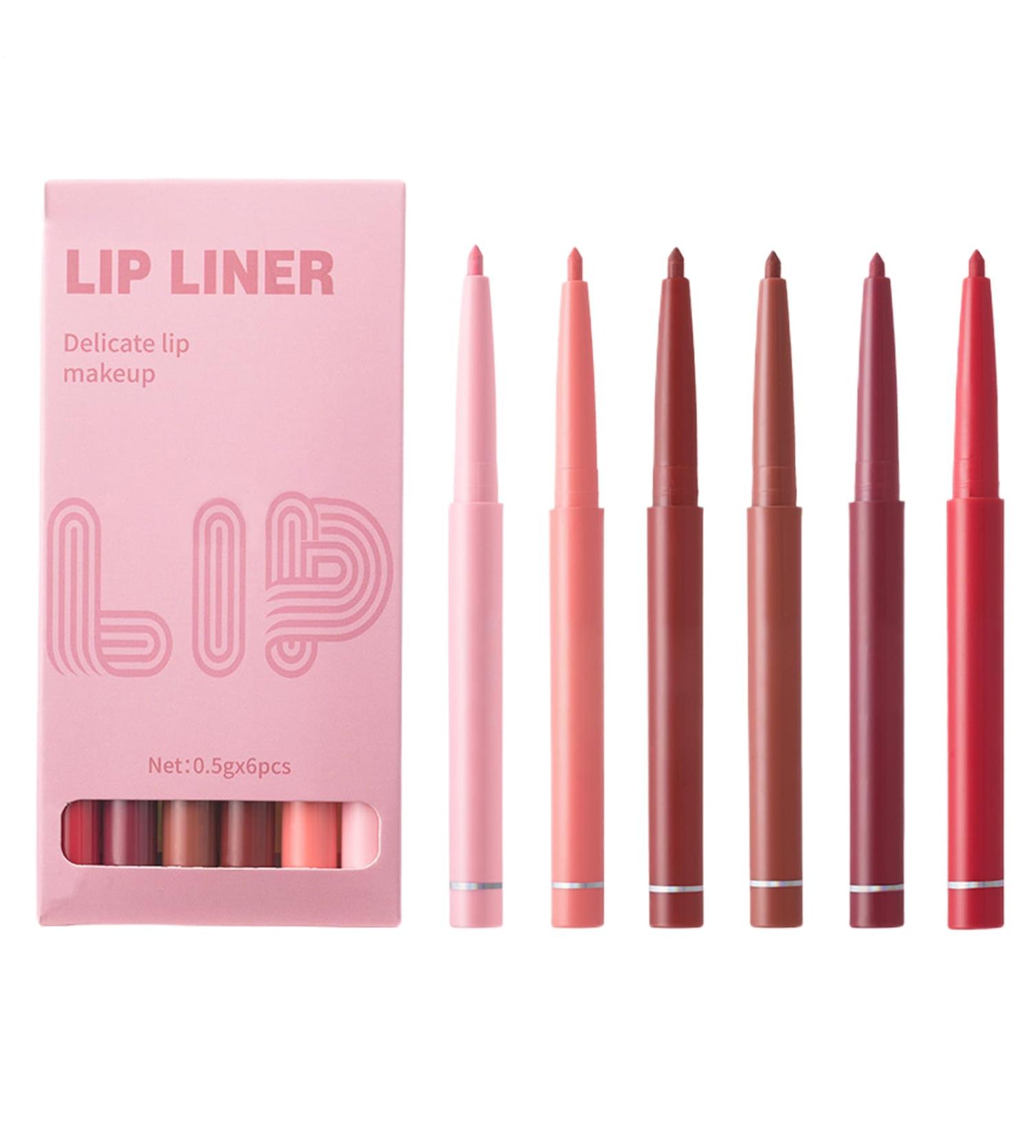 Lip pencil collection - Half a dozen pencils a smudge-proof moisturizing matte formula an all-day lipstick base a bleed-proof lip liner | Set - Buy Online on GoSupps.com
