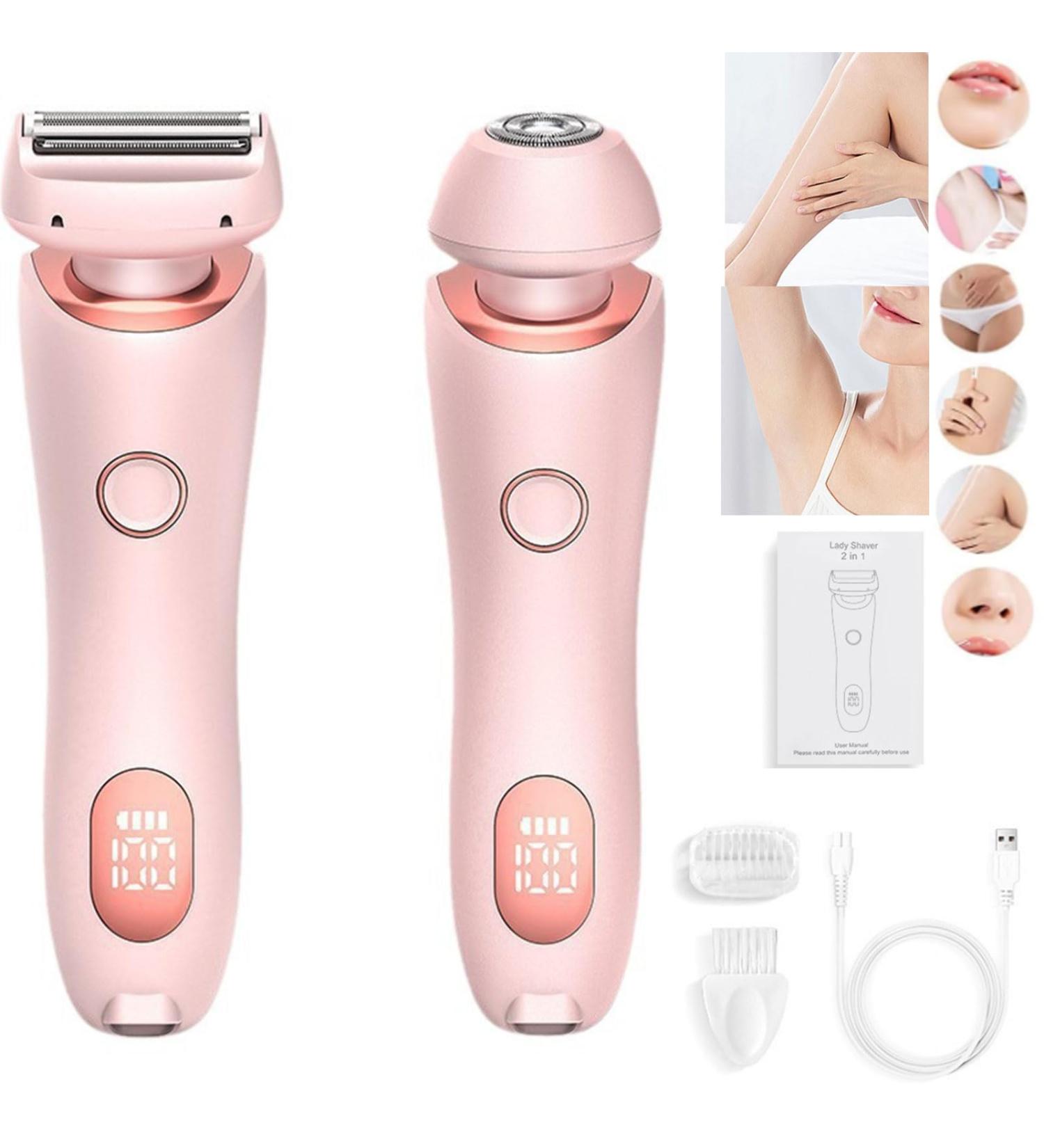 Gleam Pro 3.0 Shaver for Women by Women Gleam Pro 3.0 Shaver Crystal Silky Smooth Shaver 3.0 Pro Ipx7 Waterproof The Cozy Luna Shaver Suitable for Sensitive Areas (Pink) - Buy Online on GoSupps.com