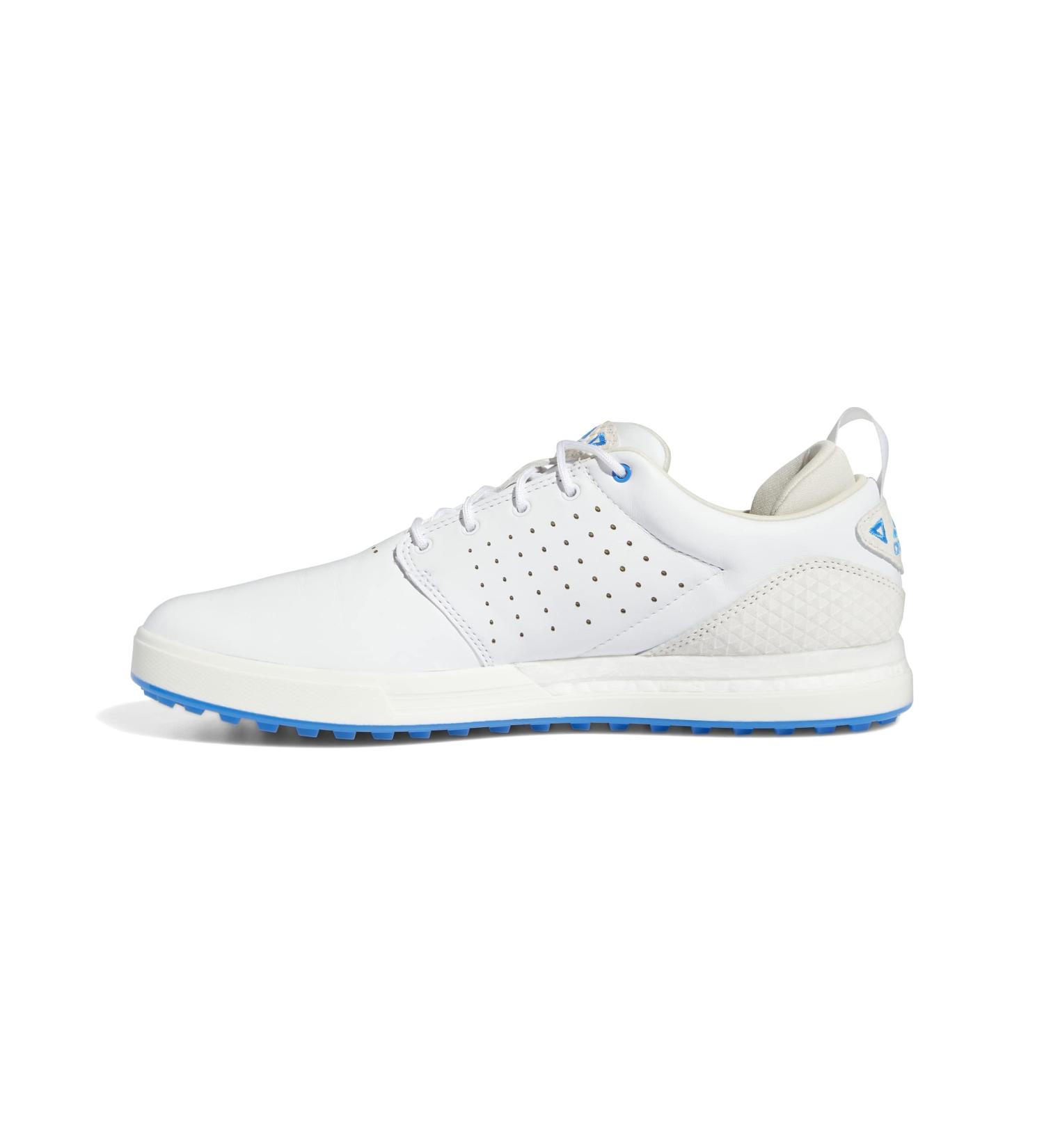 adidas Men's Flopshot Spikeless Golf Shoes 11 - Footwear White/Gold/Blue Rush - Buy Online on GoSupps.com