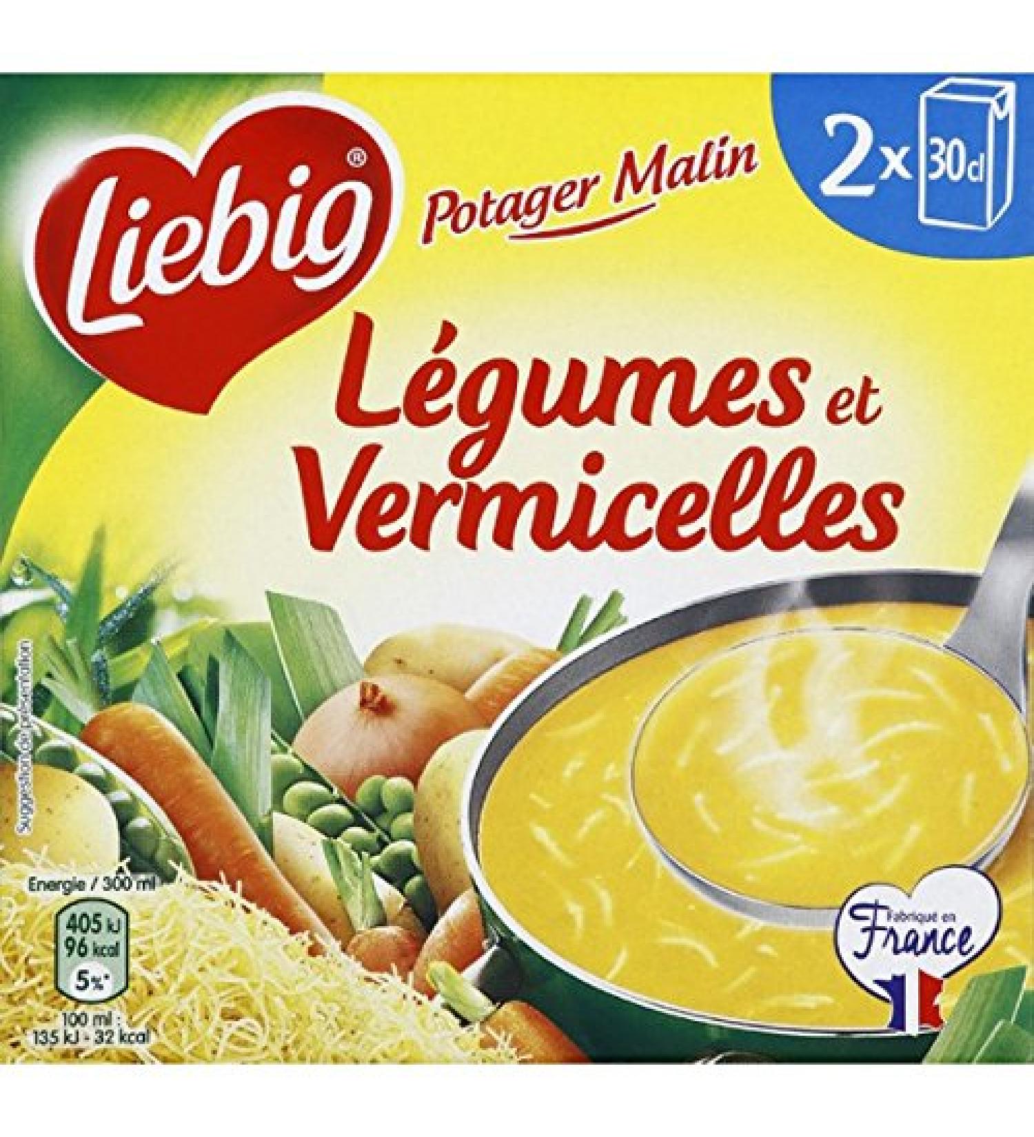 Liebig Vegetable & Vermicelli Soup - 2 x 30cl cartons
