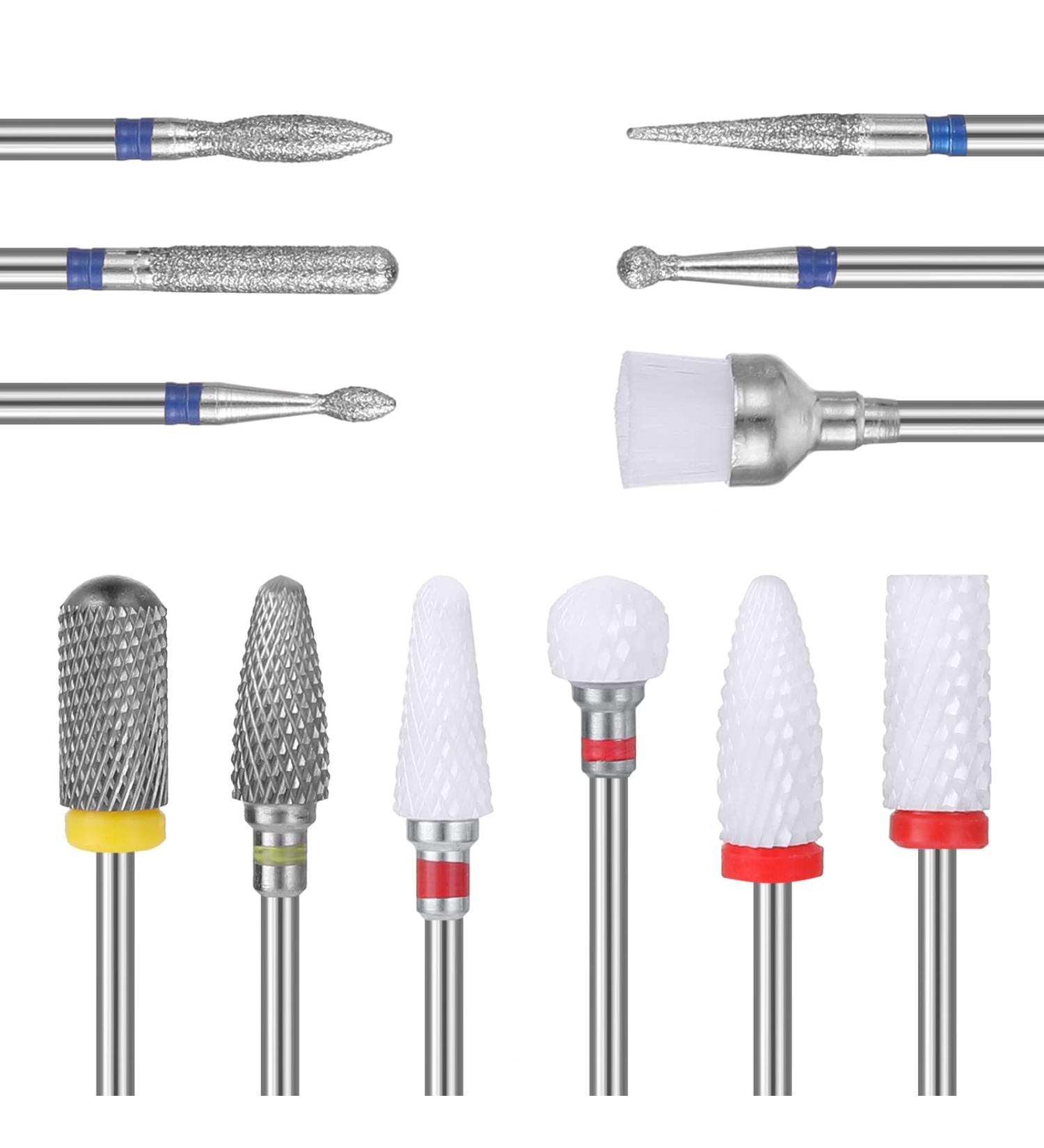 SPHTHPY 12PCS Nail Miller Attachments - Professional Ceramic Tungsten Alloy Nail Milling Cutters for Gel & Acrylic Nails | Manicure & Pedicure Accessories - Buy Online on GoSupps.com