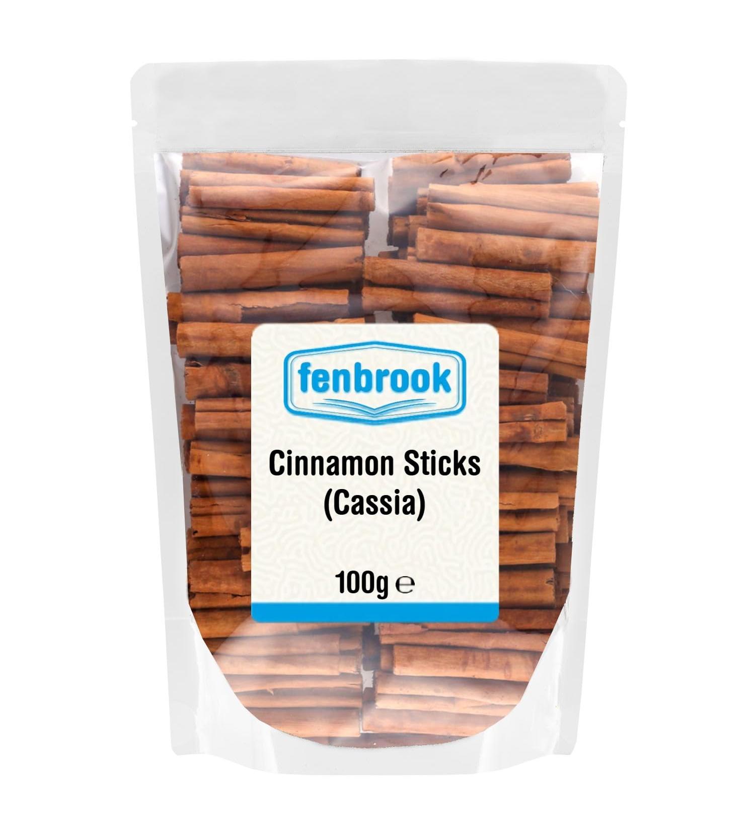 Cinnamon Sticks (Cassia) 100g by Fenbrook