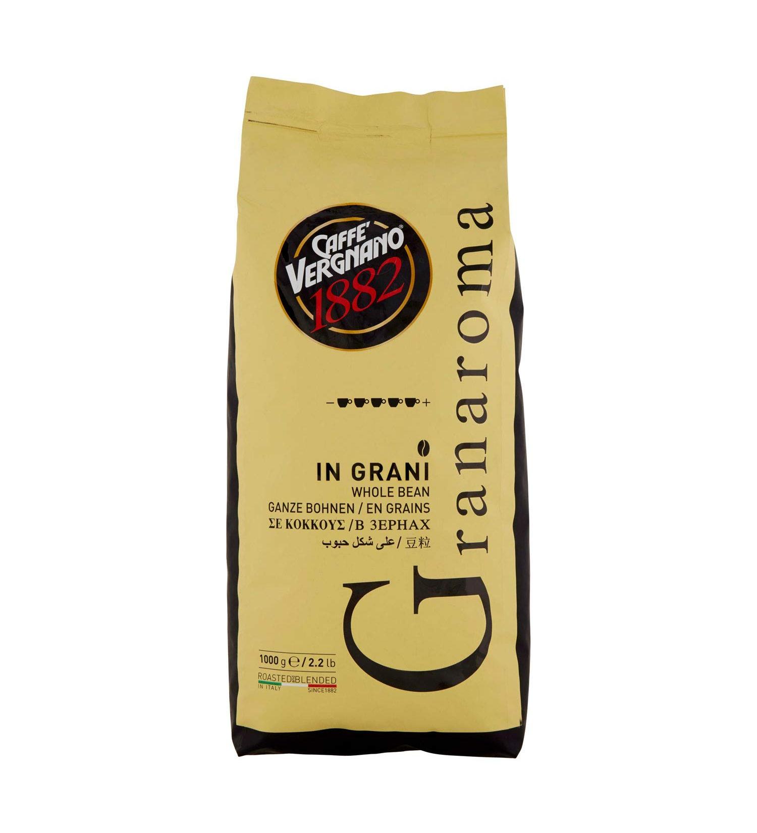 Caffe' Vergnano - Coffee en Grains Gran Aroma 1kg - Italian artisanal product - Buy Online on GoSupps.com