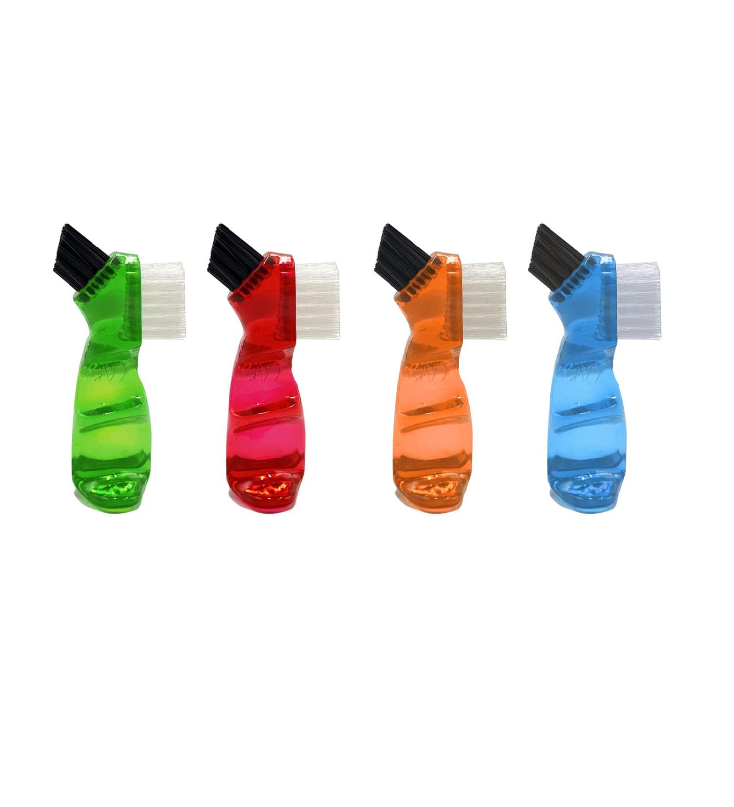 4-Piece Portable Denture Brush Set - Multi-Layered Toothbrush for False Teeth Cleaning - 4 Colors Available - Buy Online on GoSupps.com