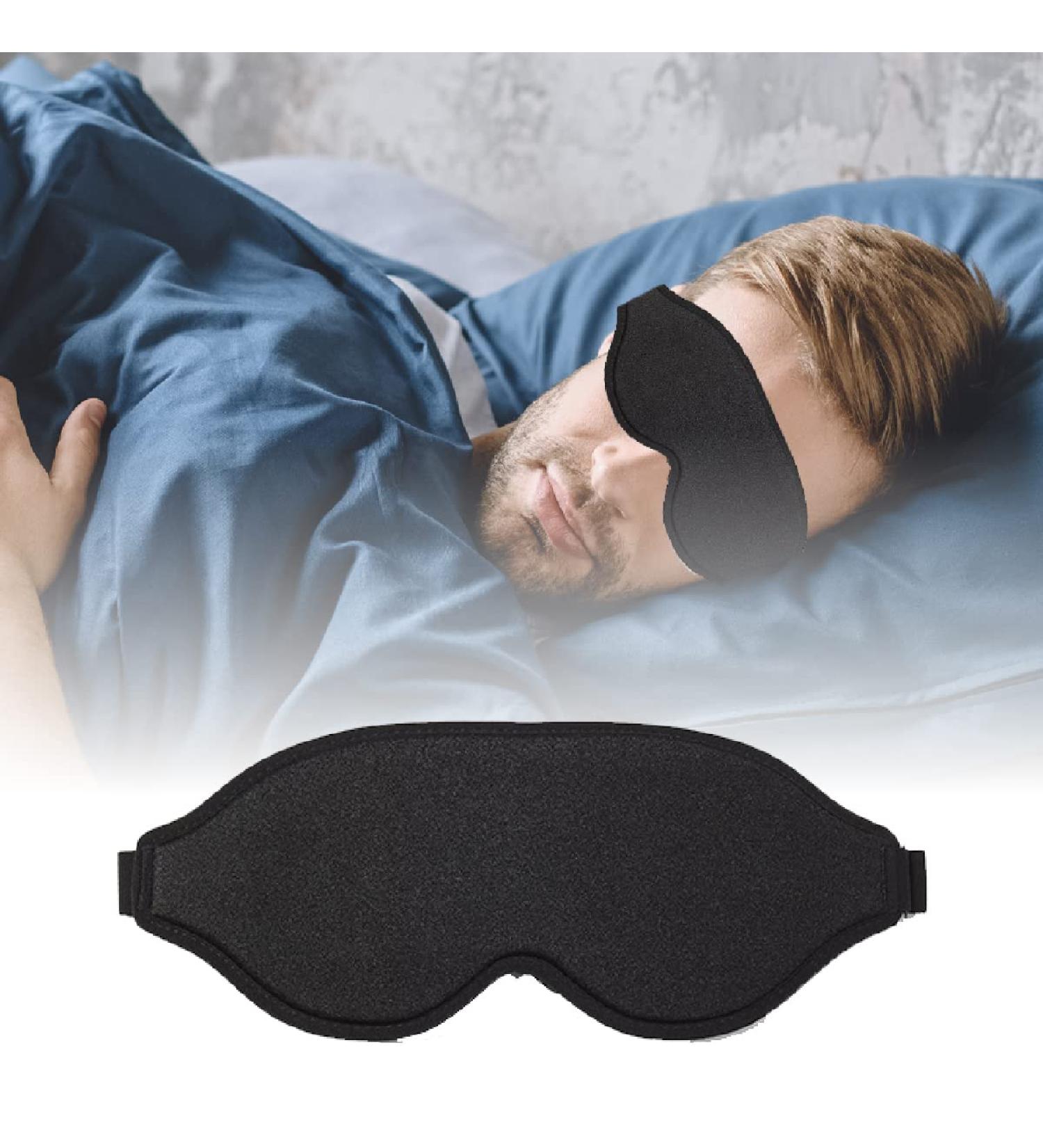 CIBEL Stereoscopic Sleep Eye Mask - 3D Contoured Design, Soft & Comfortable, 99% Light Blocking - Buy Online on GoSupps.com