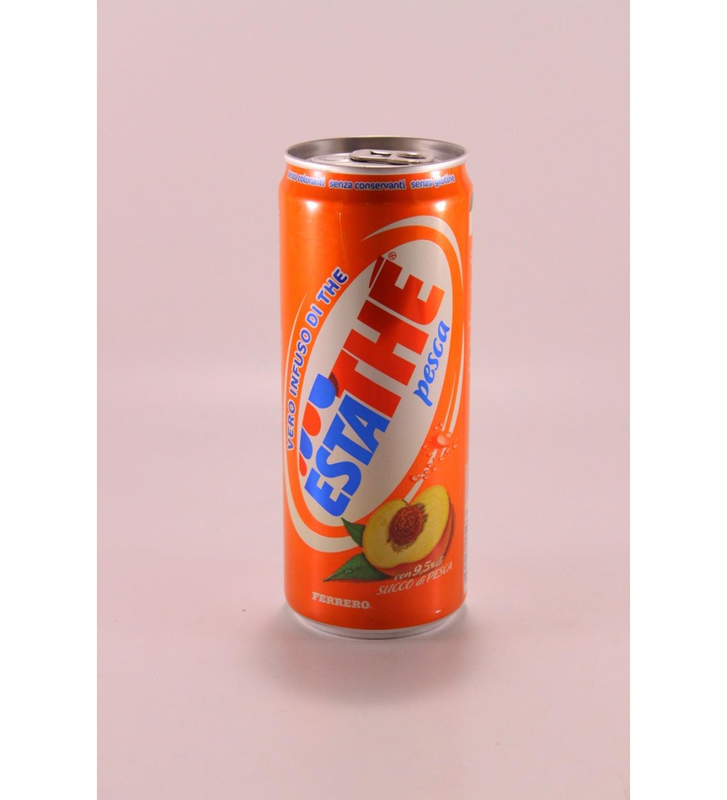 Estath Peach Iced Tea The' Pesca - Box of 24 x 330 ml - ESTATHE'