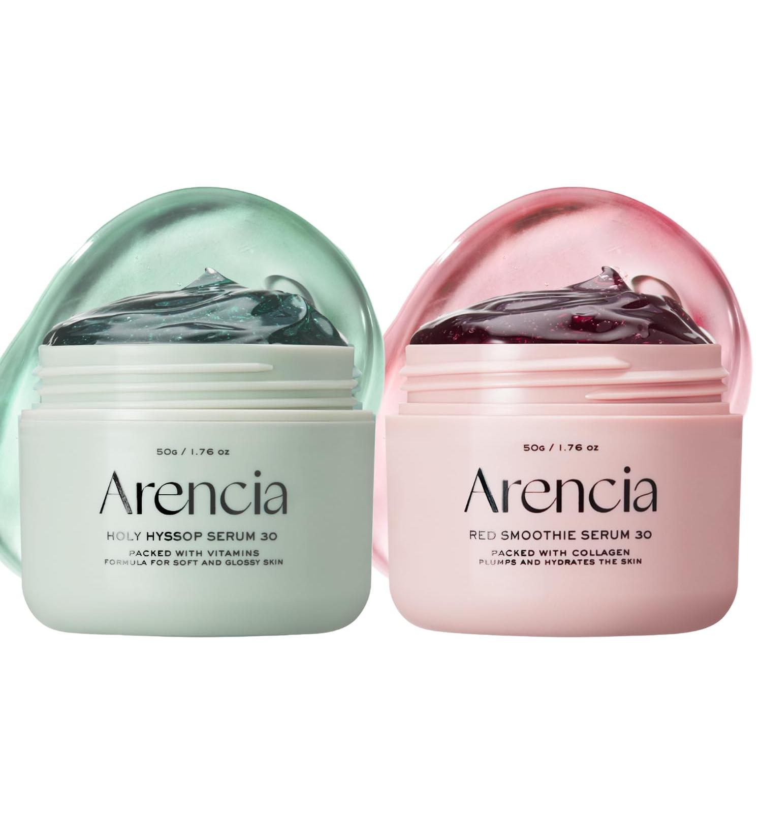 Overnight Face Mask Serum Duo Glow Hyssop + Red Collagen for Glass Skin Korean skincare - Buy Online on GoSupps.com