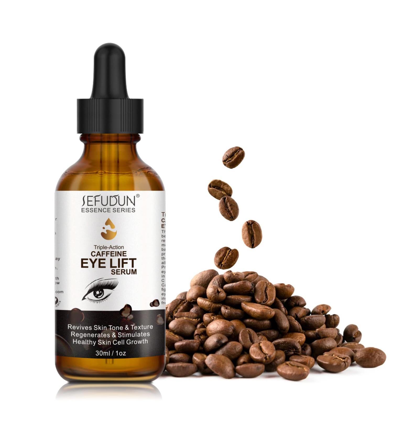 Shop Caffeine Eye Serum - Anti-Aging Reduces Dark Circles & Puffiness 30ml | Effective Eye Care with EGCG & Vitamin C - Buy Online on GoSupps.com