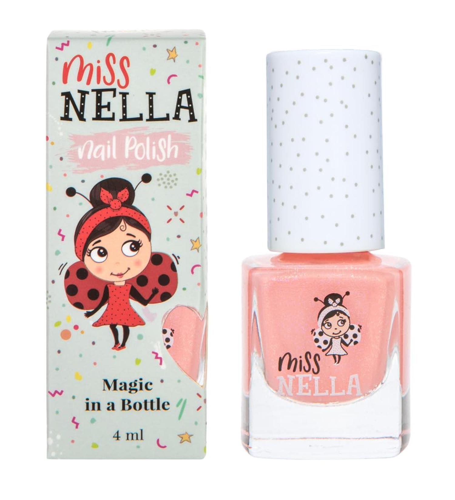 Miss Nella Peach Slushie Glitter Nail Polish for Kids - Non-Toxic & Odour Free Formula - Buy Online on GoSupps.com