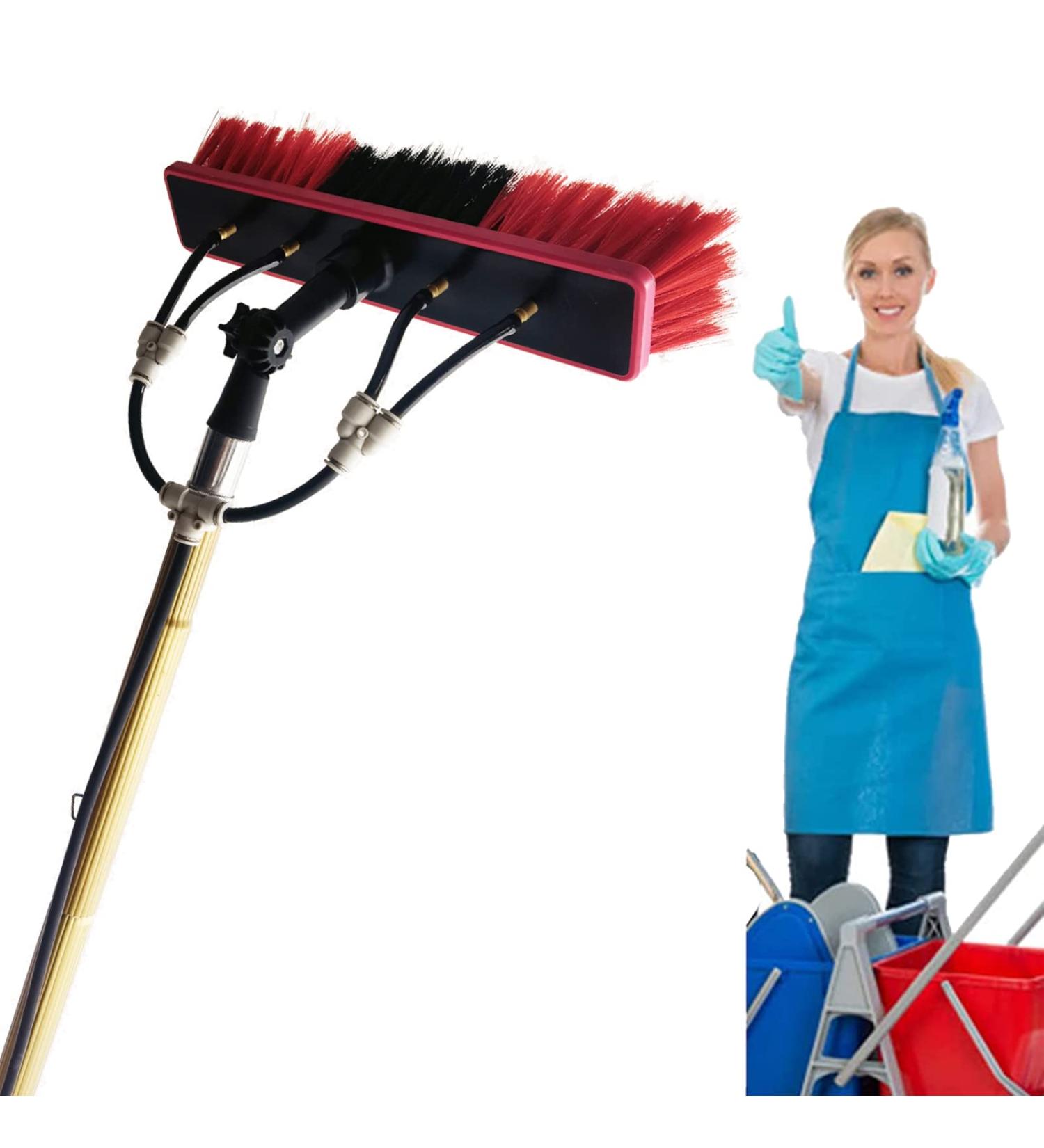 Water Fed Pole Kit Window Cleaning Brush Outdoor Window Washing Set For Window Cleaning Photovoltaic Panel Cleaning Trucks 55cm Brush Head 7M/24FT - Buy Online on GoSupps.com