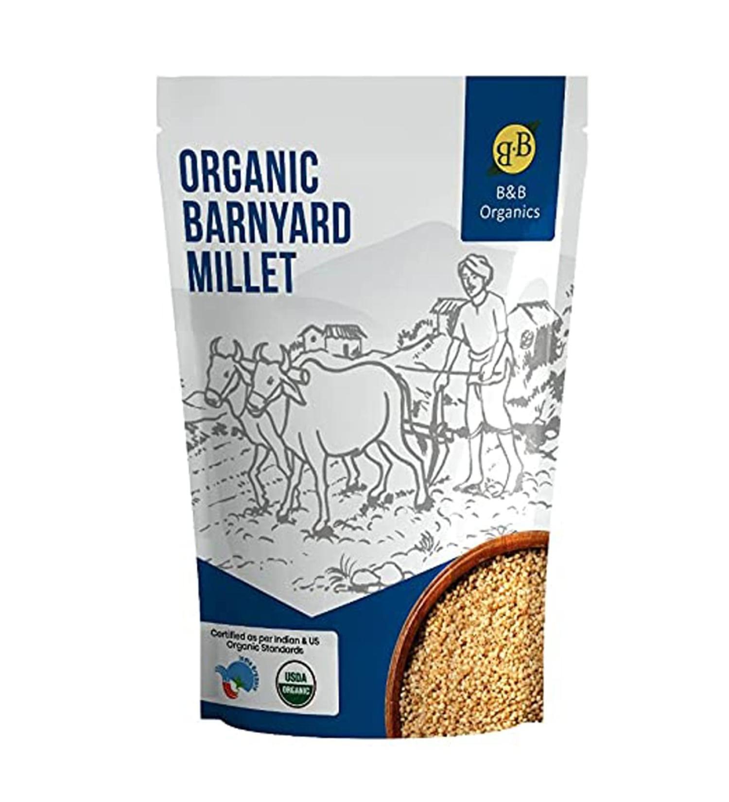 B&B Organics Barnyard Millet - 1 kg | Indian Millet | Gluten-Free & USDA Certified - Buy Online on GoSupps.com