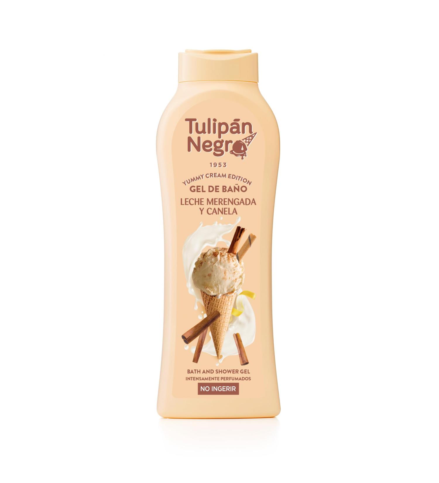 Tulipan Negro Merengue Body Wash - Hydrating Milk & Cinnamon Shower Gel Long-Lasting Fragrance 21.9 oz | International Shipping Available - Buy Online on GoSupps.com