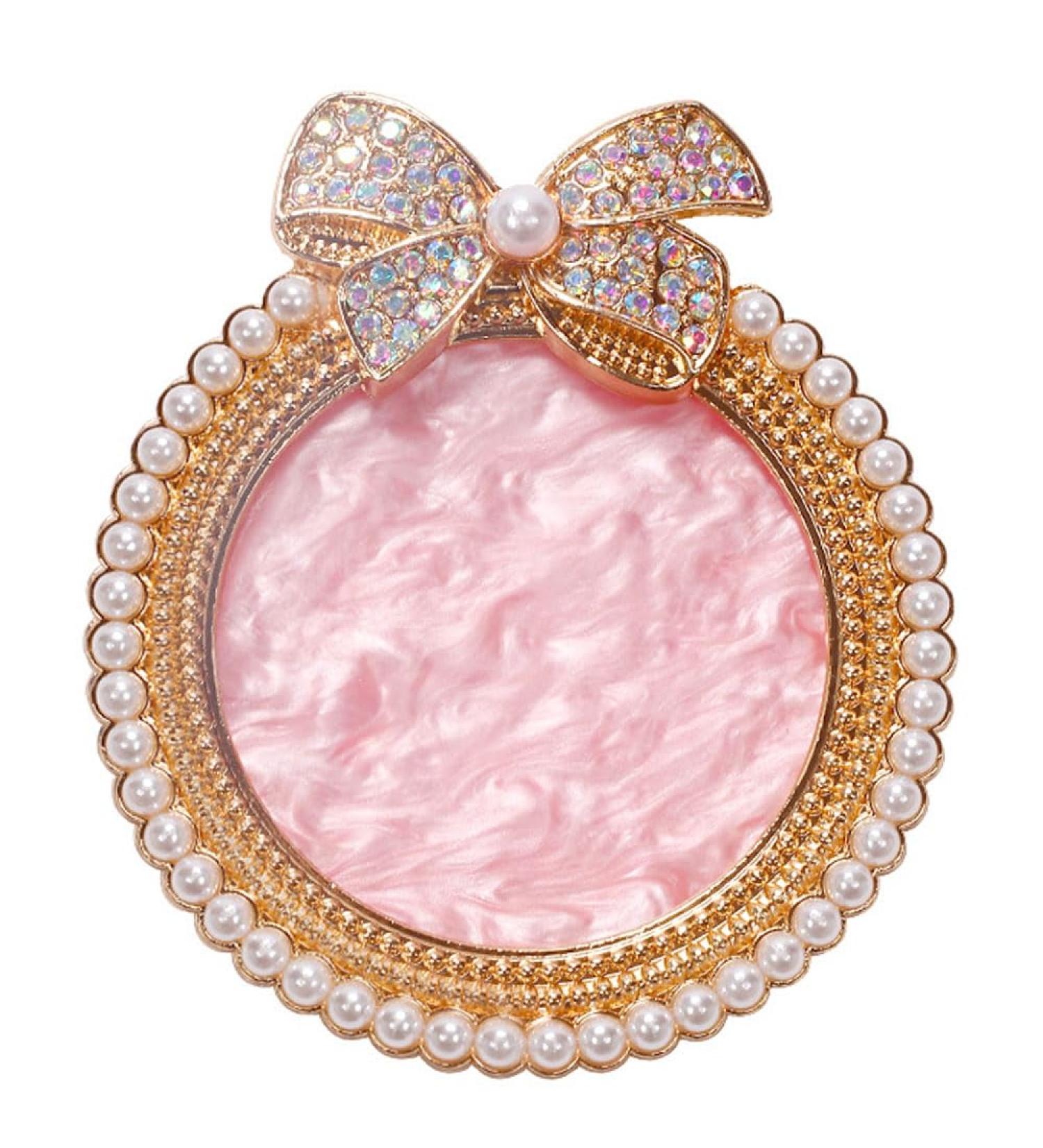 Resin Nail Art Palette with Bow Rhinestones & Pearls - Mixed Color Nail Art Display Board (Golden) for Creative Designs - Buy Online on GoSupps.com