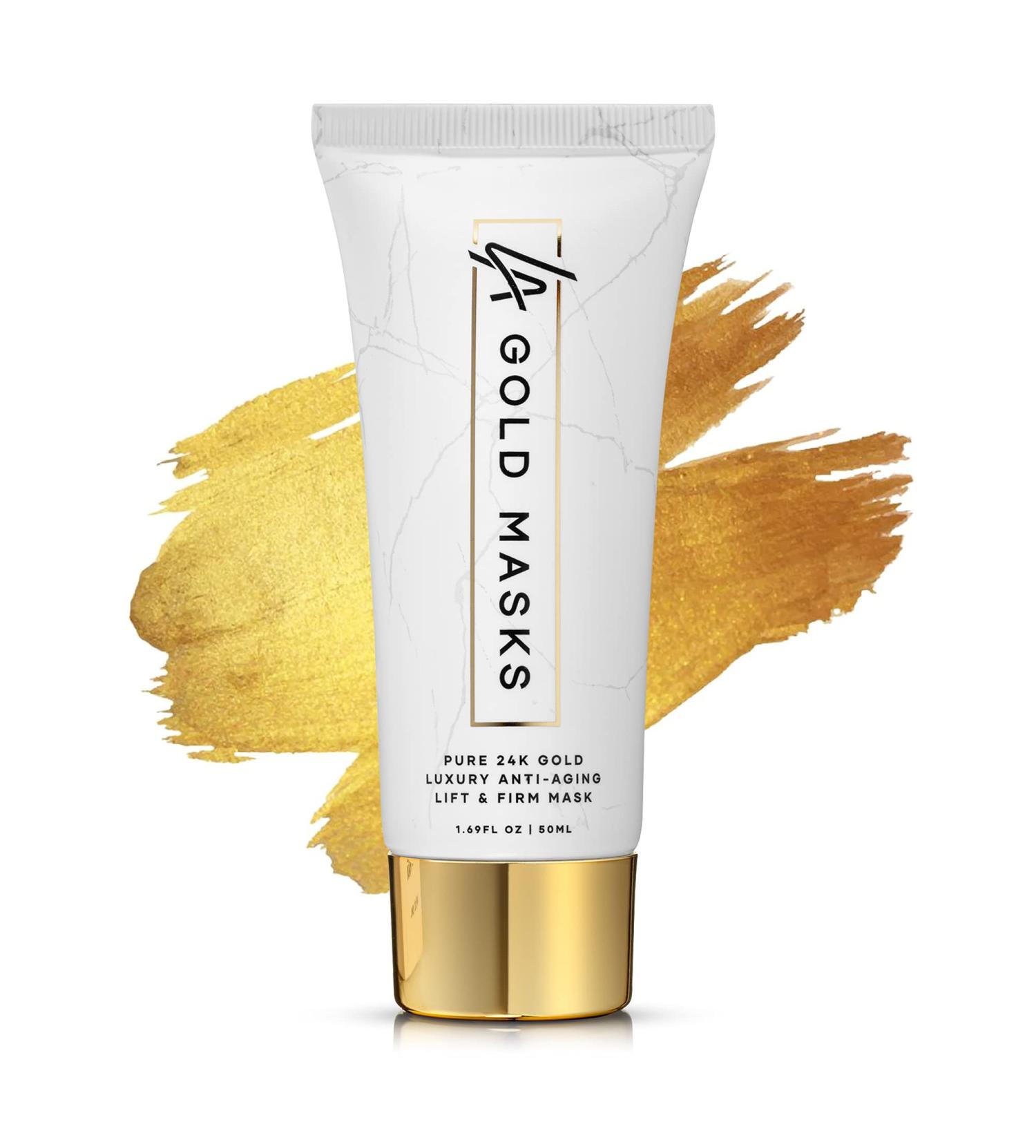 24k Gold Anti-Aging Face Mask | Lift & Firm Blackhead Remover | Premium Skin Care - Buy Online on GoSupps.com