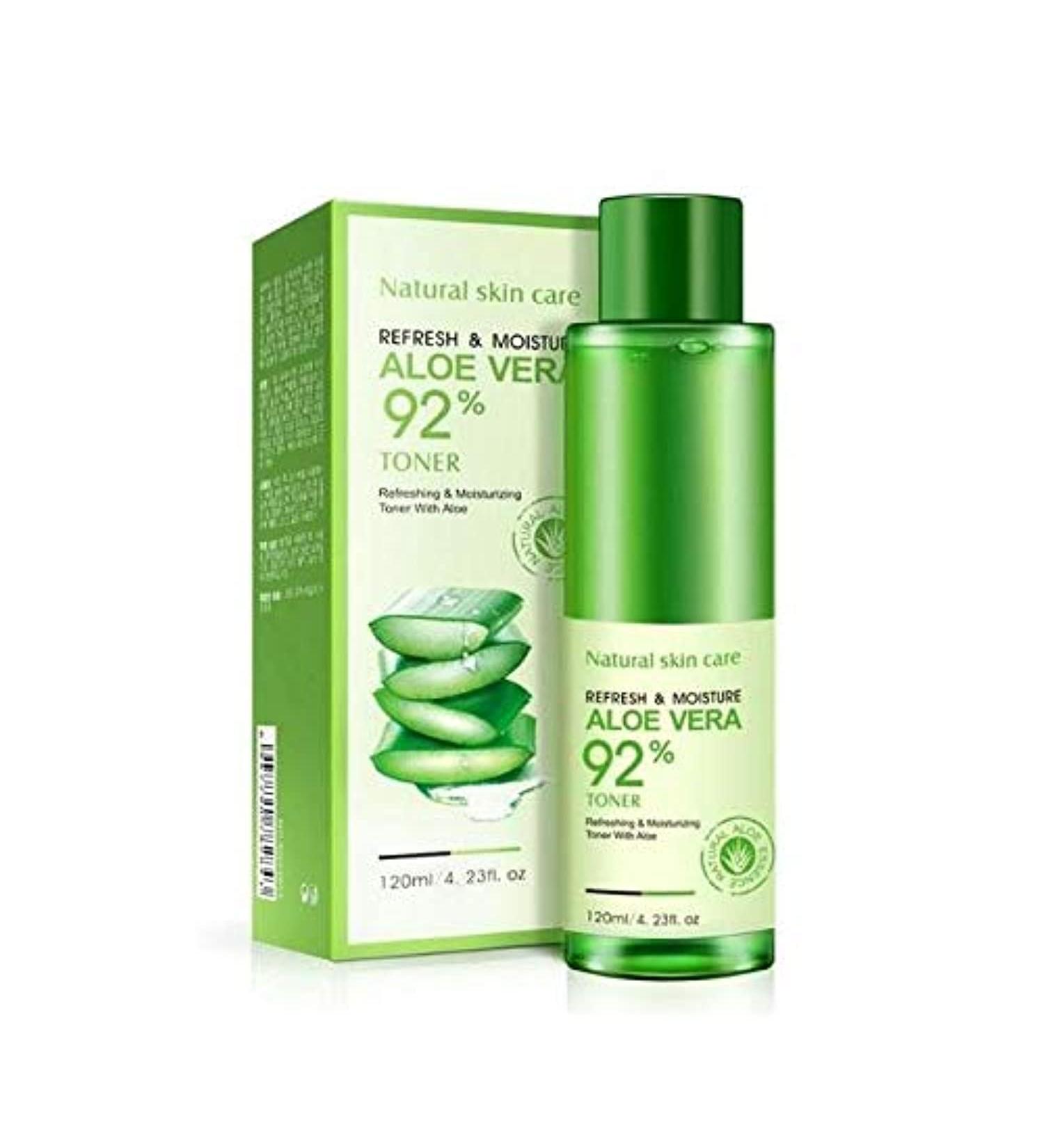 BIOAQUA 92% Aloe Vera Refresh Moisturizing Toner 120ml | Natural Plant Skin Care - Buy Online on GoSupps.com