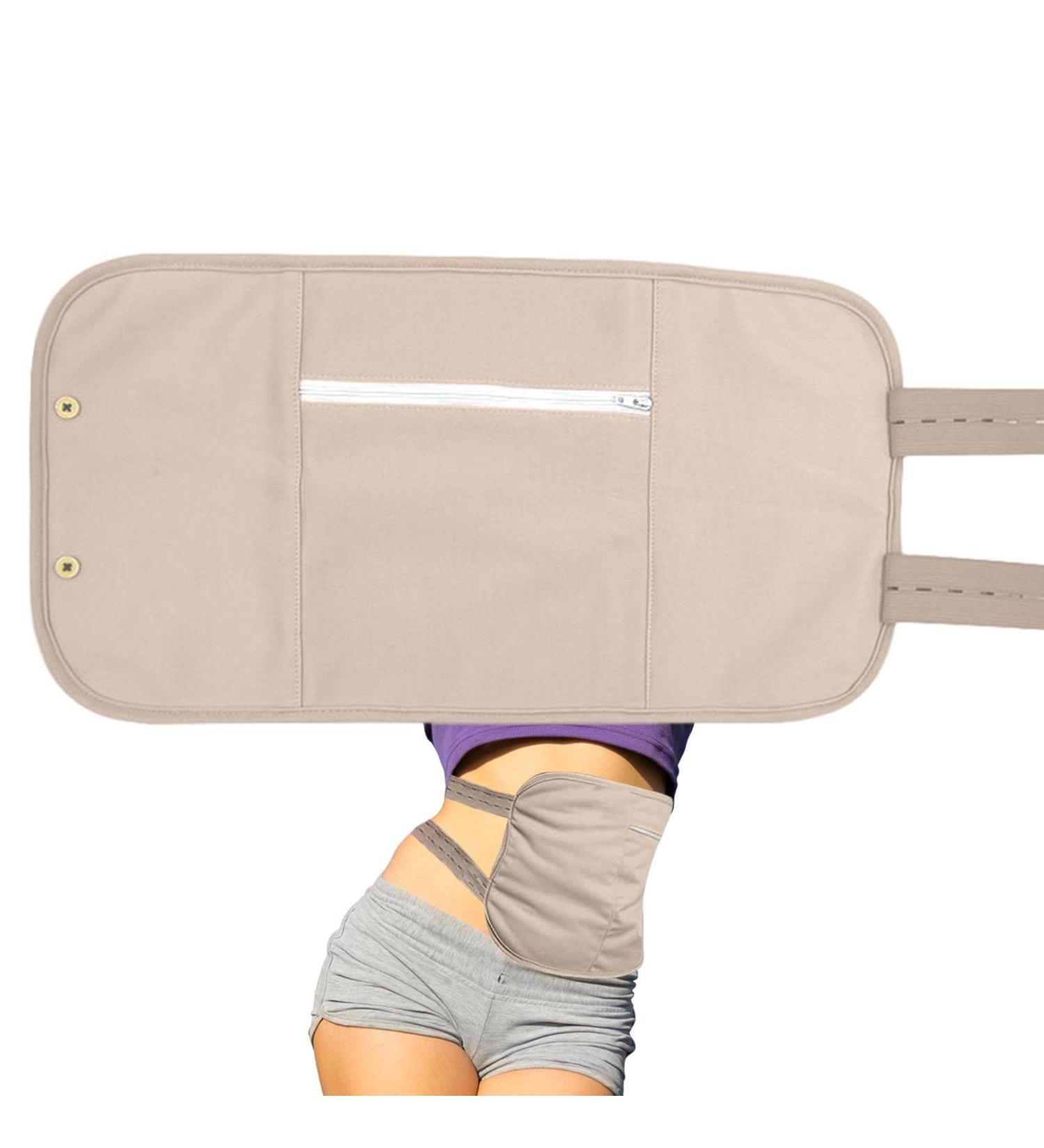 Buy Lingjiong Reusable Castor Oil Compress for Liver Detox & Sleep Support - Khaki | Eco-Friendly Oil Packs - Buy Online on GoSupps.com
