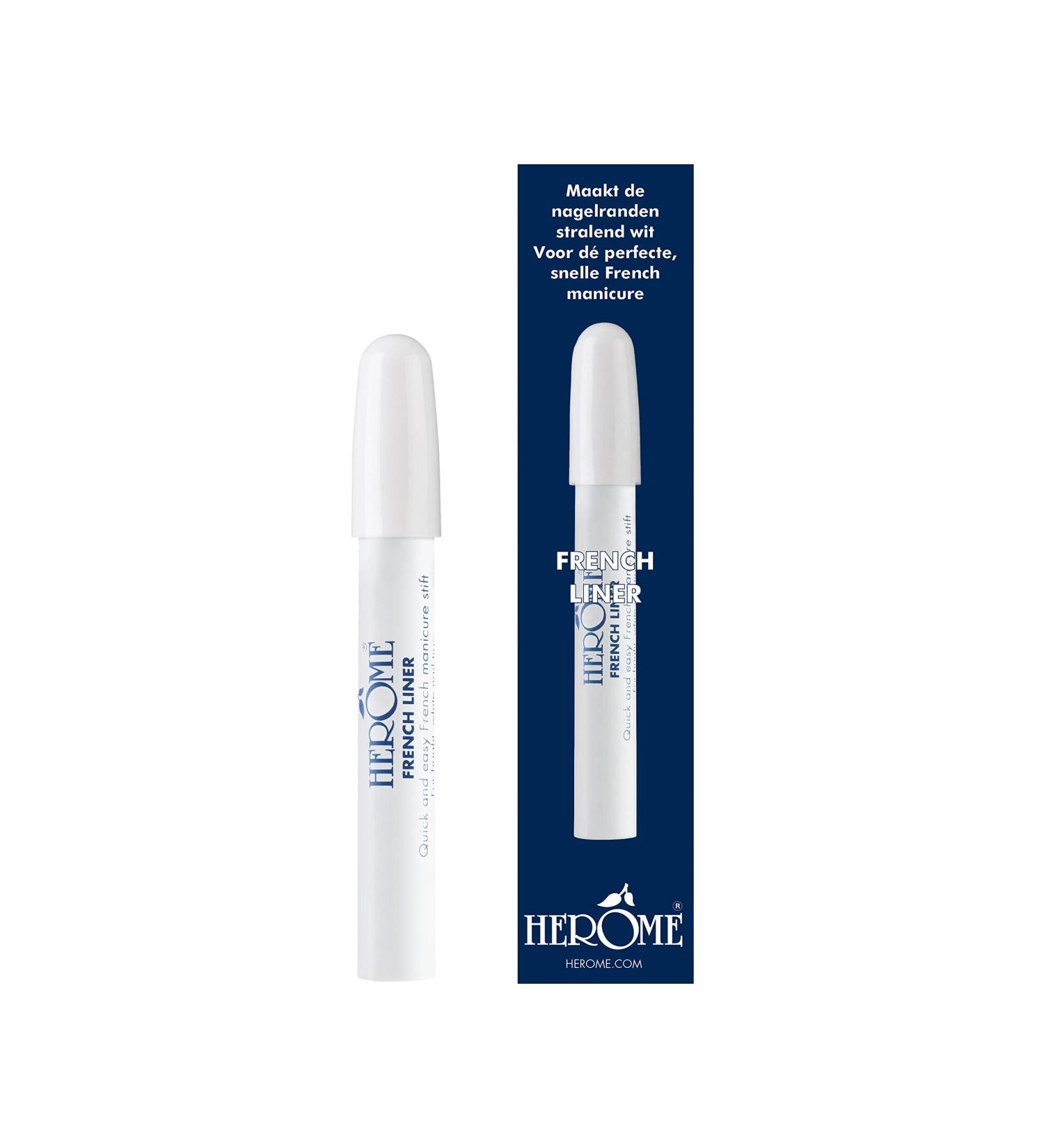 Herome Manicure Pen (French Liner) - White Pencil For a Practical and Quick French Manicure - 4ml. - Buy Online on GoSupps.com