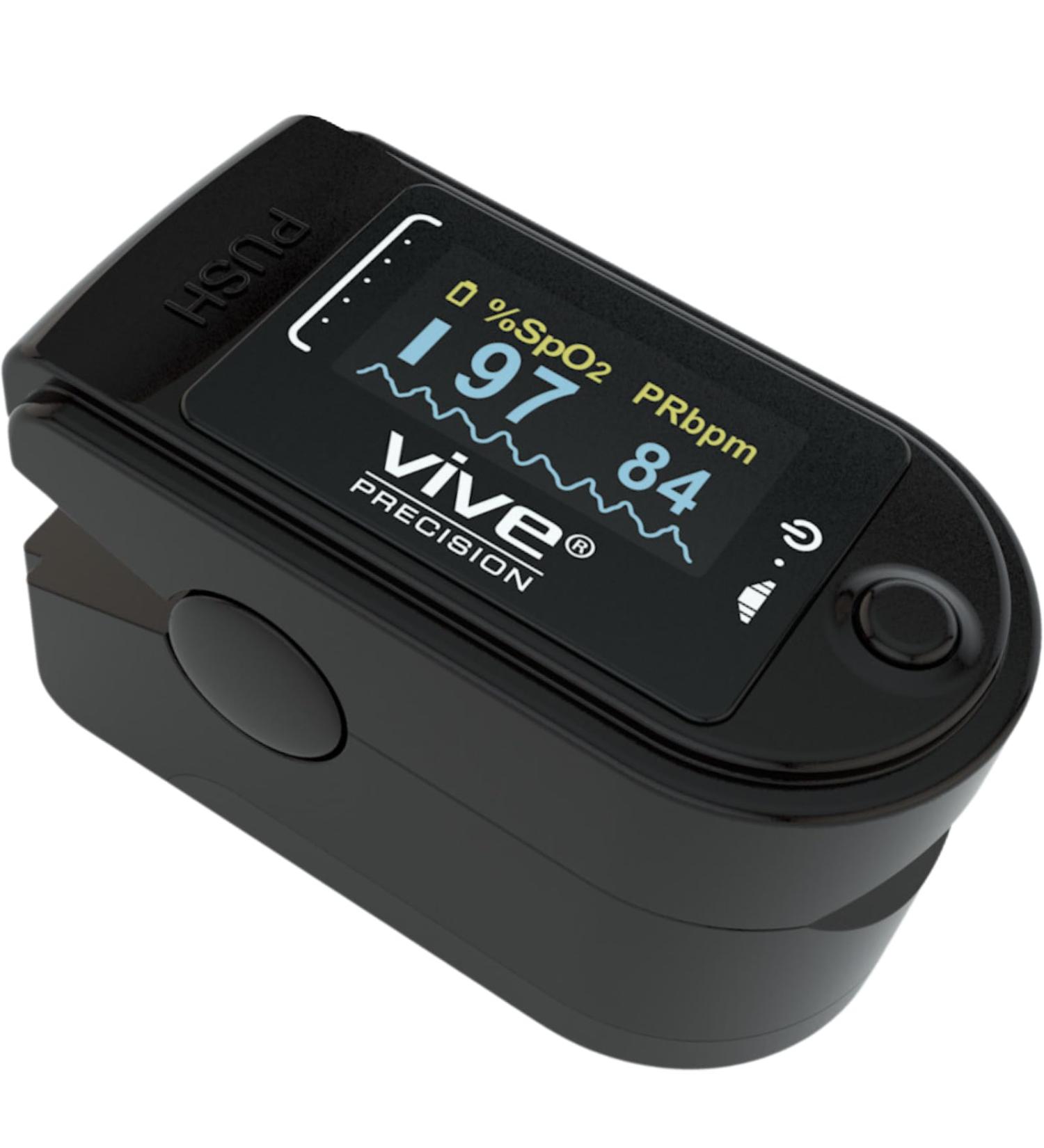 Buy Medical Grade Pulse Oximeter - Accurate SpO2 & Heart Rate Monitor with LED Display - Includes Lanyard & Batteries - FSA/HSA Approved - International Shipping - Buy Online on GoSupps.com