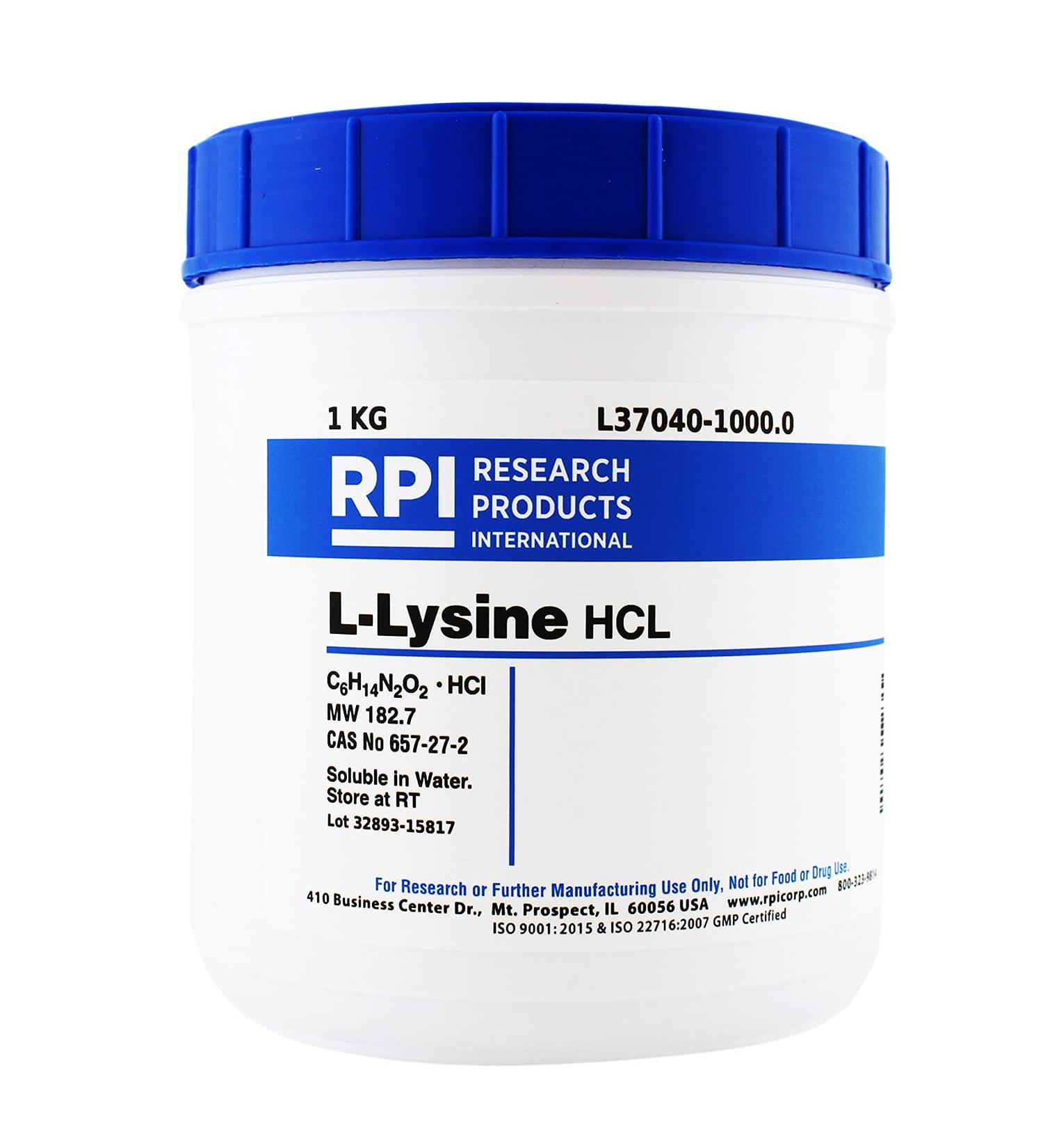 RPI L37040-1000.0 L-Lysine Hydrochloride 1kg