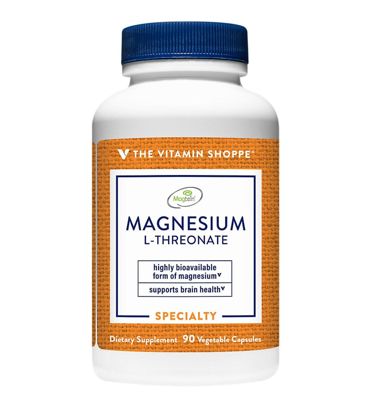 The Vitamin Shoppe Magnesium - Muscle Relaxation Bone Health & Energy Production Support Daily Mineral (90 Vegetable Capsules) - Buy Online on GoSupps.com