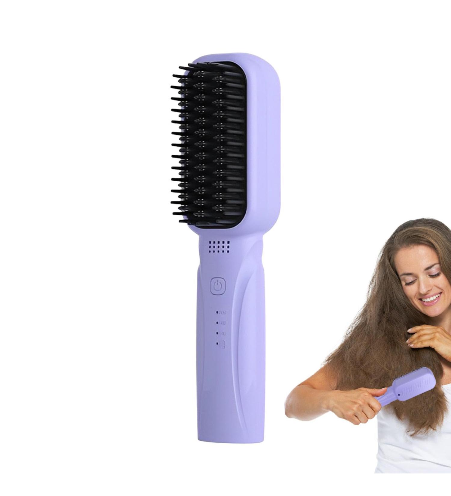 Buy Cordless Electric Hair Straightening Comb - Anti-Scald Ionic Brush with Fast Heating & 3 Temp Settings for Women | International Shipping Available - Buy Online on GoSupps.com