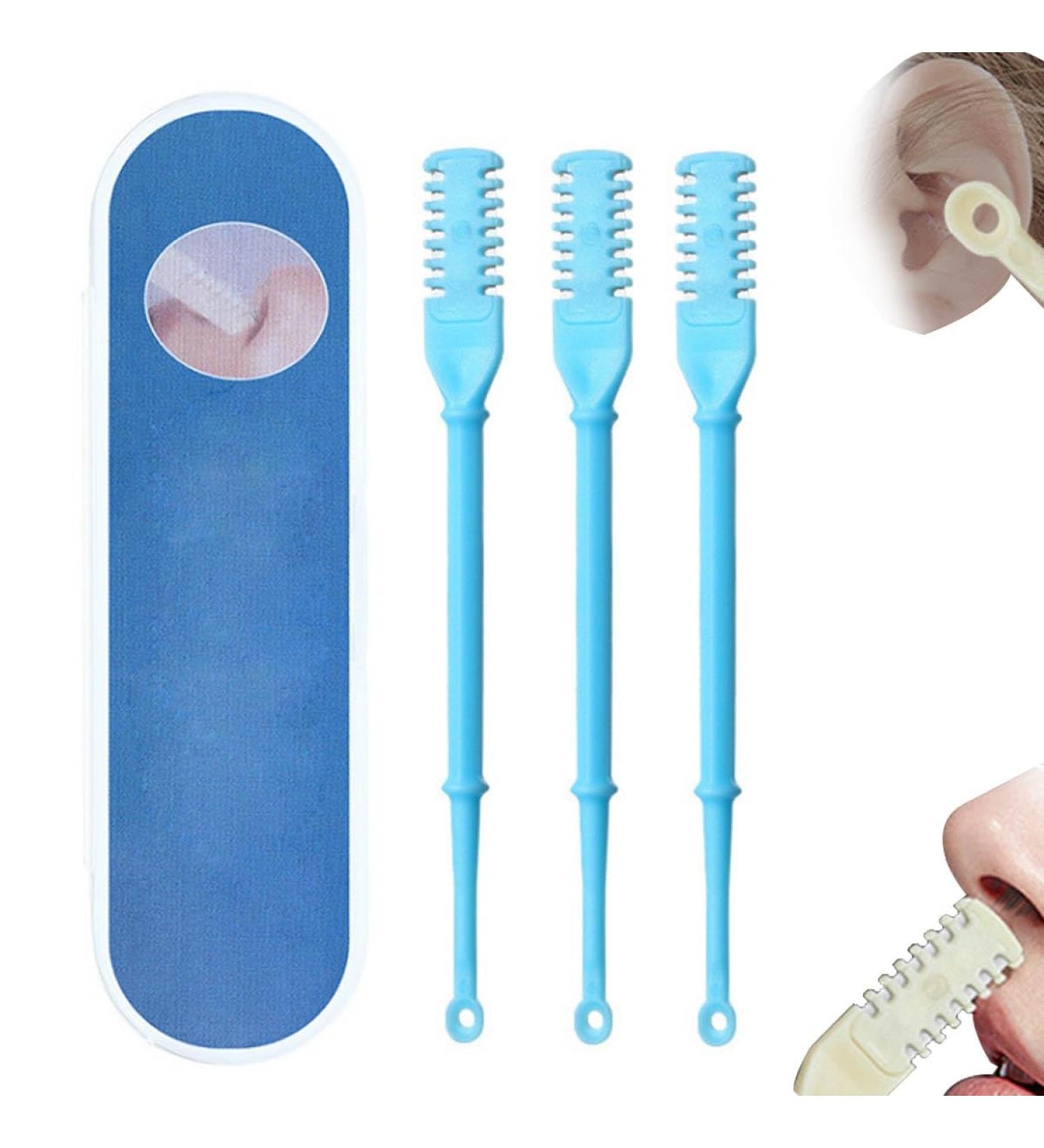 STXFGH Nose Hair Clipper 2 in 1 Nose Hair Clipper 360 Degree Rotating Nose Hair Trimmer Nose Hair Plucker Portable Nose Hair Cutter Manual Nose Hair Trimmer with Ear PickerBlue Blue - Buy Online on GoSupps.com