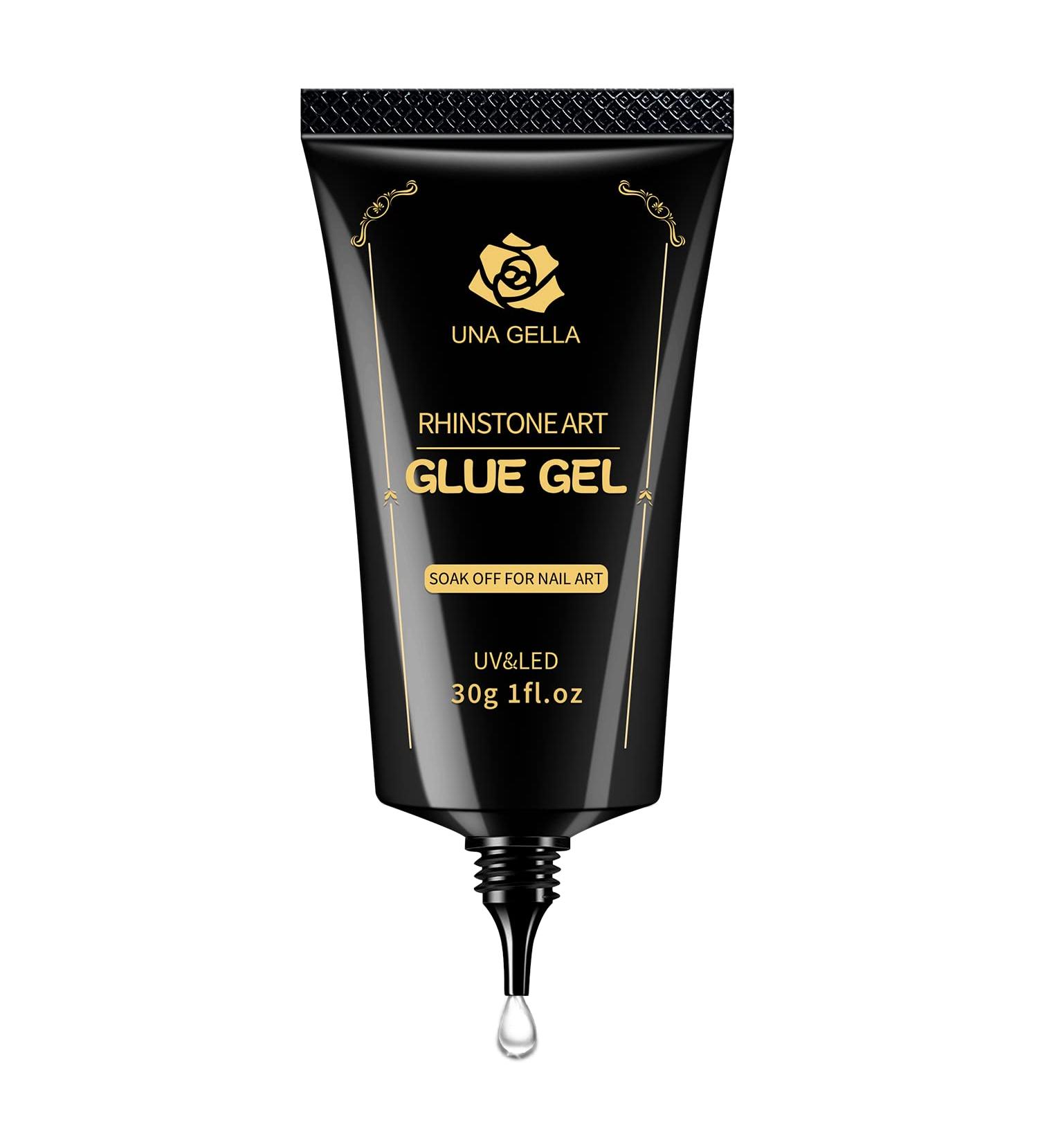 UNA GELLA Nail Art Rhinestone Glue | Strong Adhesive for Nail Beads, Stones & Crystals | 30ML - Buy Online on GoSupps.com