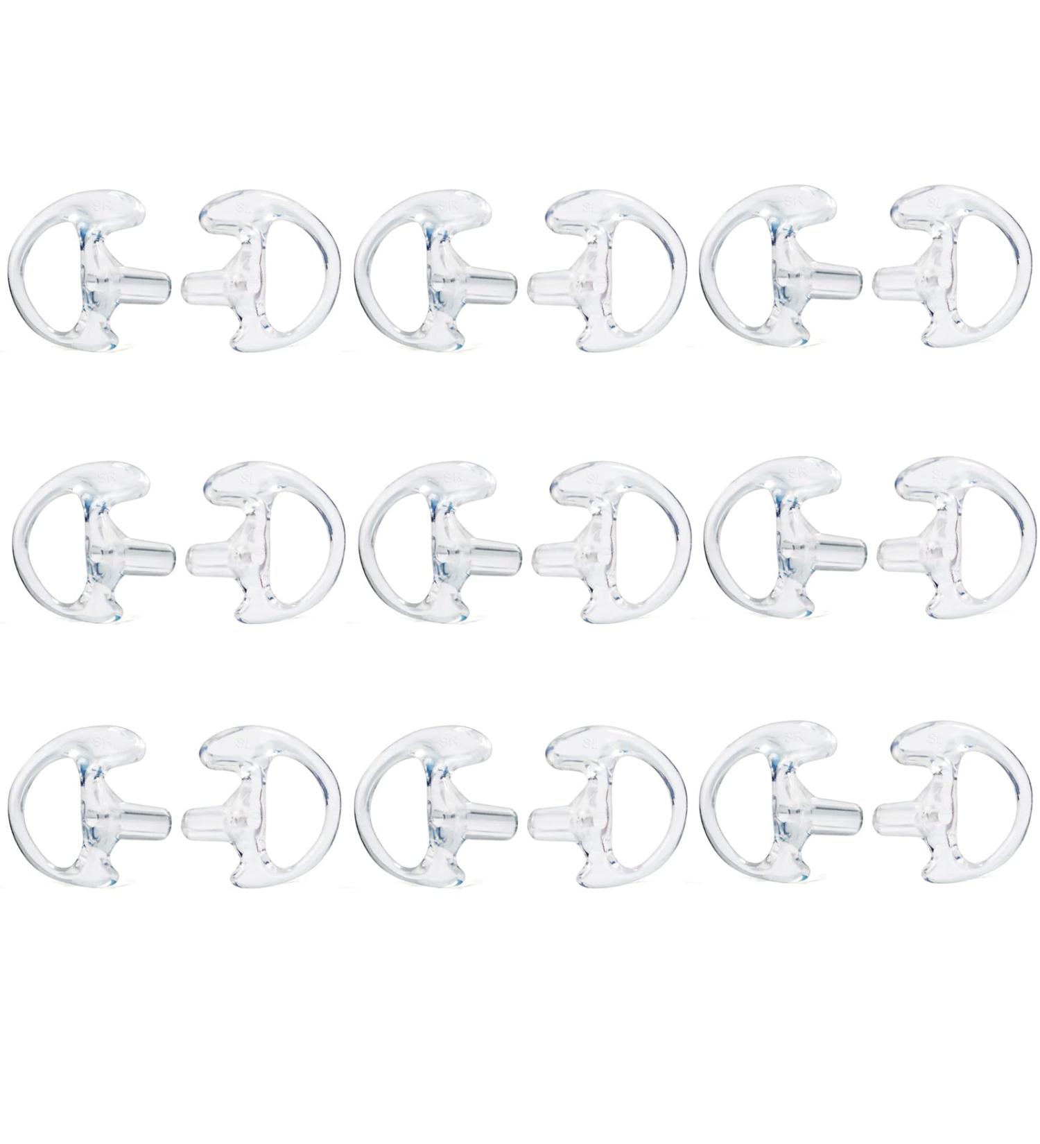 HYS 9 Pairs Flexible Ear Insert Earmold Replacement Tips for Surveillance Earpieces - Ideal for Law Enforcement - Buy Online on GoSupps.com