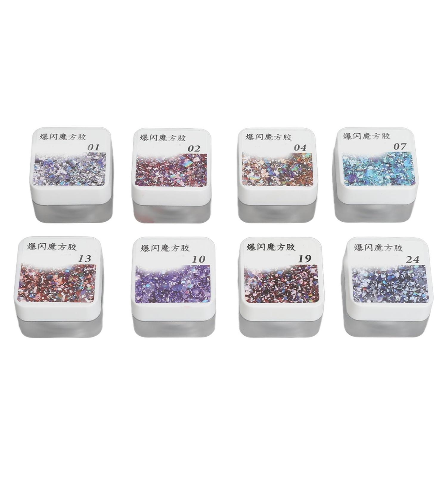 Glitter Nail Gel Mixed Color Glitter Nail Polish Gel Manicure for Beauty Salon - Buy Online on GoSupps.com
