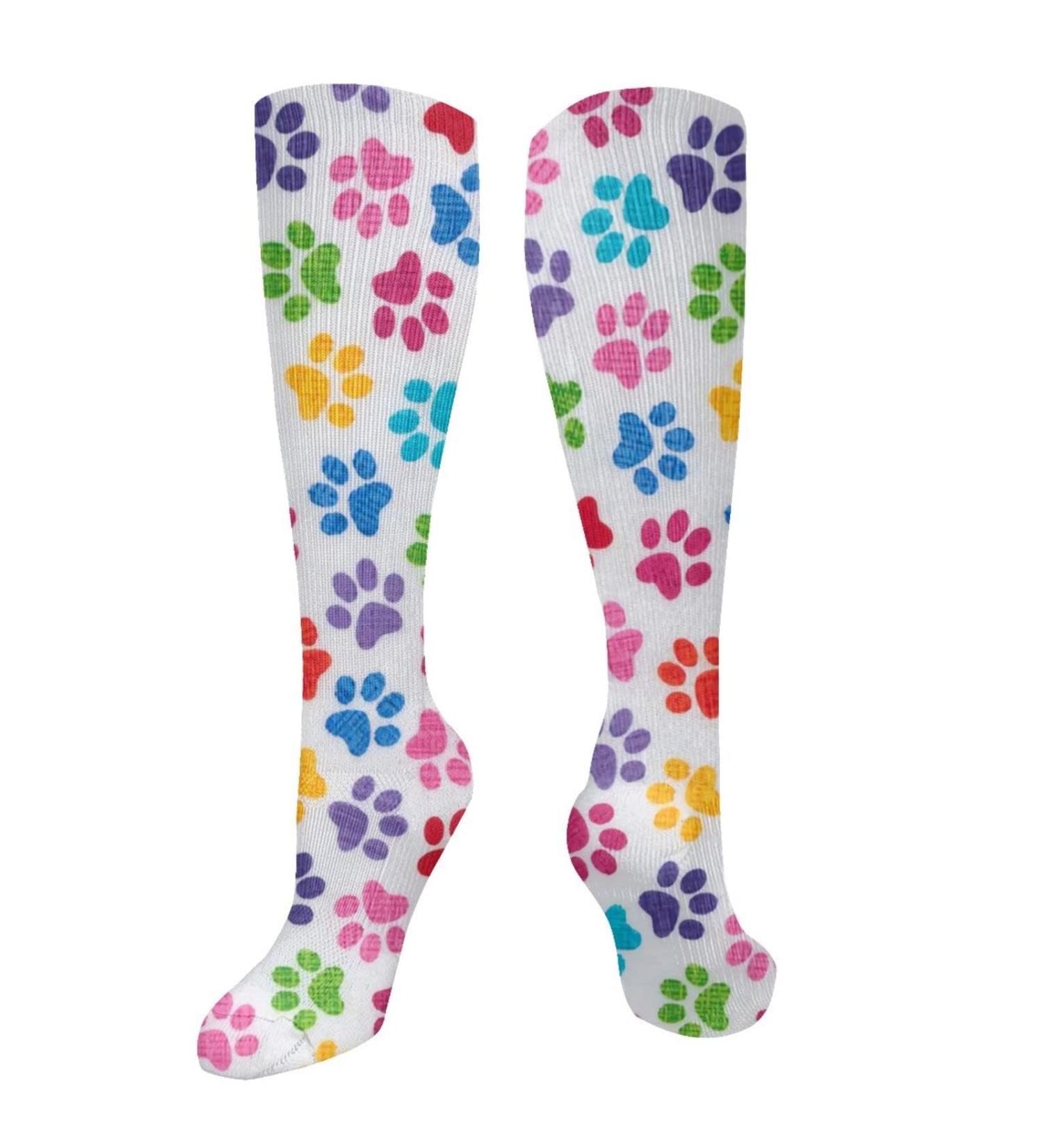 Dog Paw Pressure Compression Socks for Men & Women | 15-20 mmHg for Running & Cycling Support - Buy Online on GoSupps.com
