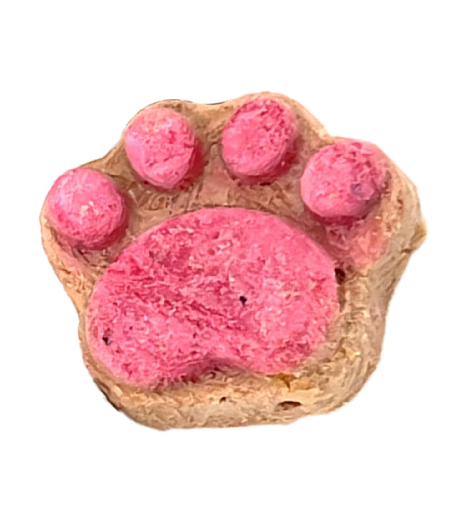 Kitten Treats - Cat Treats for Indoor Cats - Natural Healthy Cat Snacks Treats | Cat Paw Biscuits Cat Treat | Dry Cat Treats Kitten Treats | Kitten Treats Paw Shape Cat Food Treats | Treats for Cat Pink - Buy Online on GoSupps.com