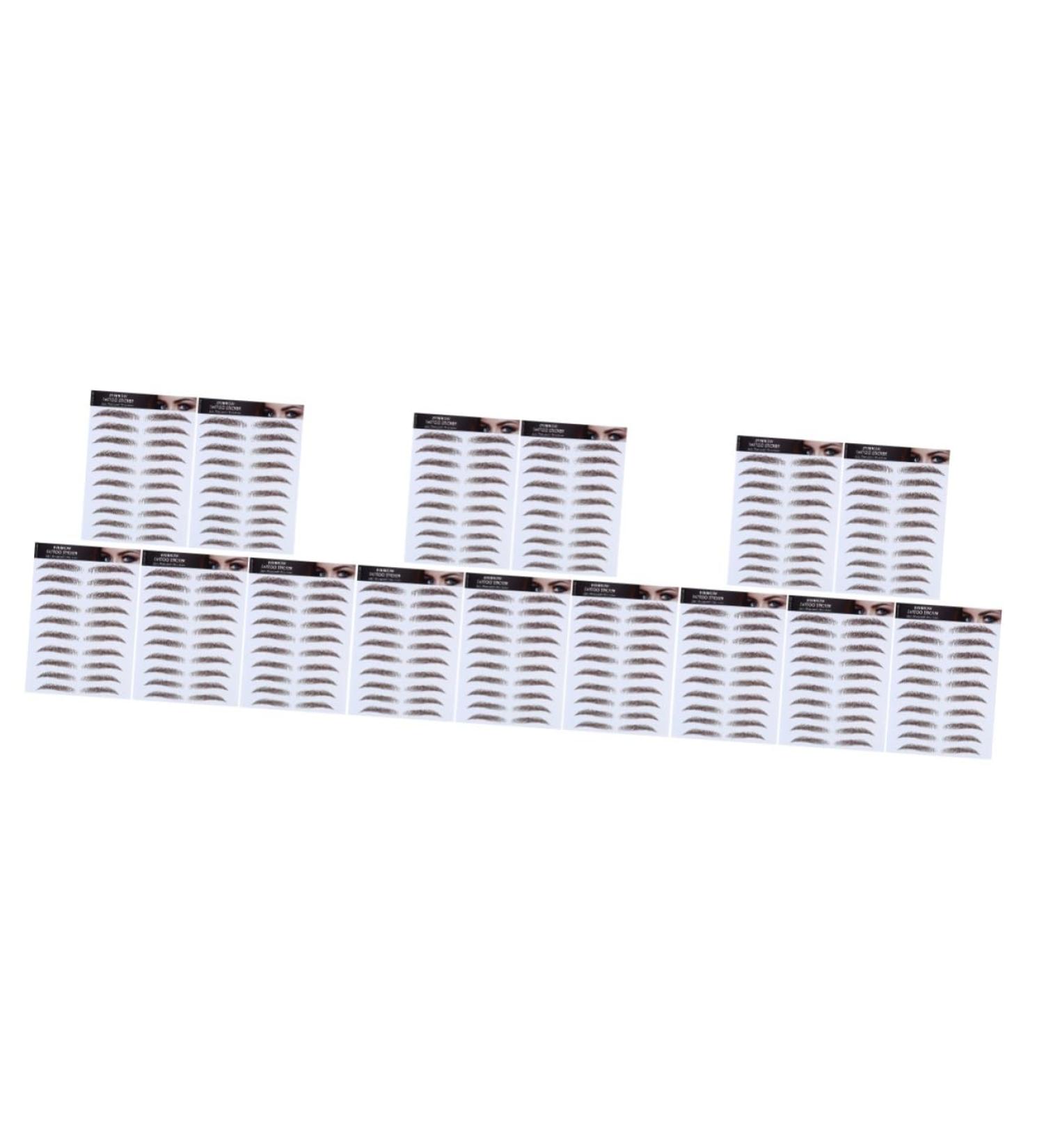 Ipetboom 15 Pcs Eyebrow Stickers Waterproof Makeup Authentic Eyebrows Eyebrow Tool 6d Template Water Proof 21x15cmx3pcs Brownx3pcs - Buy Online on GoSupps.com
