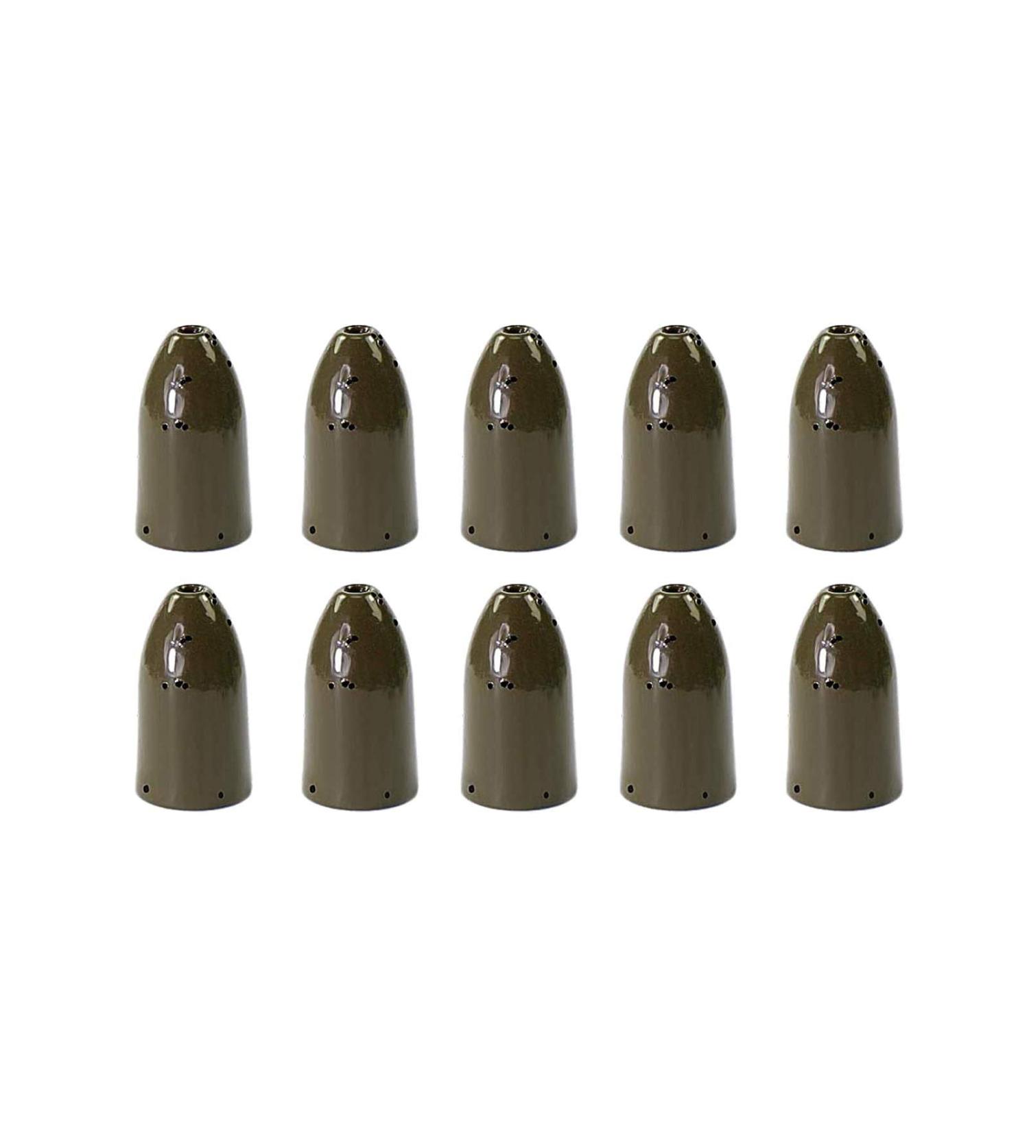 Croch 10 Pack Tungsten Fishing Weights | Bass Fishing Pitching and Flipping Sinkers - Green 1/8 oz | Sizes 1/8, 1/4, 3/8, 3/16 oz - Buy Online on GoSupps.com