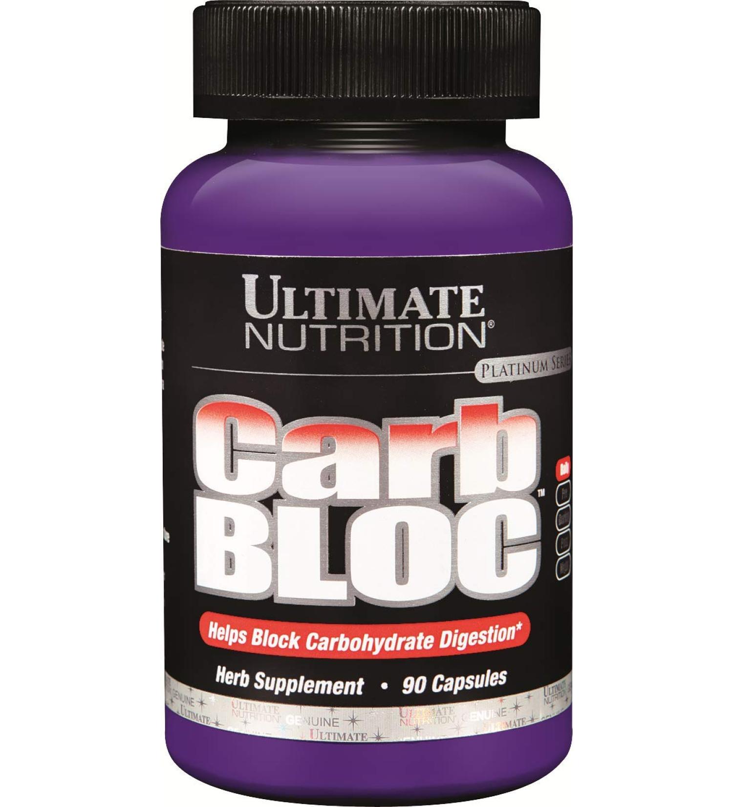 Ultimate Nutrition Carb Block Ultra - 90 Capsules for Weight Loss - 100g - Buy Online on GoSupps.com