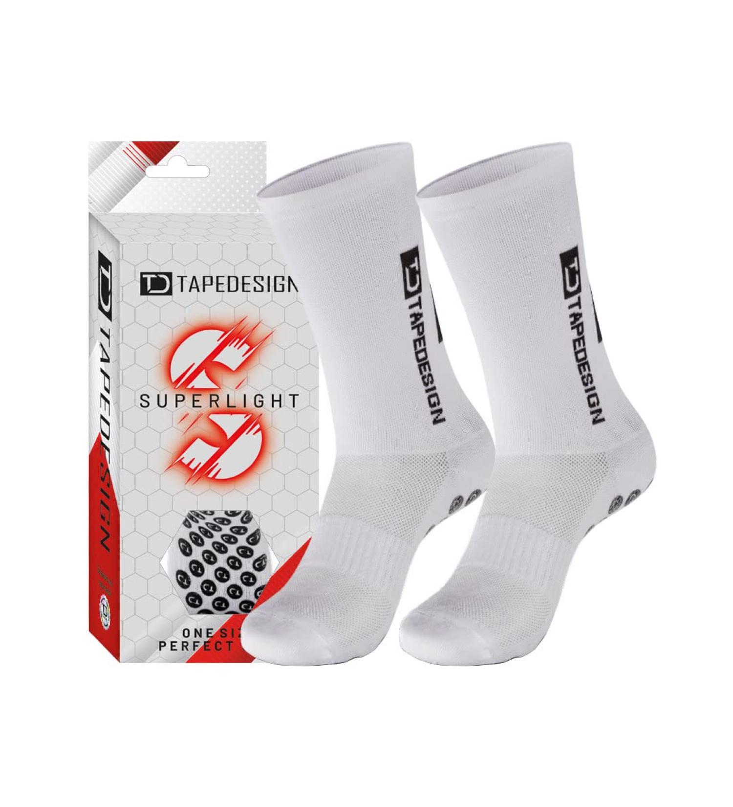Superlight Non-Slip Football Socks | Ultra-Light Breathable Sports Socks with Rubberized Knobs for Men & Women - Tapedesign - Buy Online on GoSupps.com